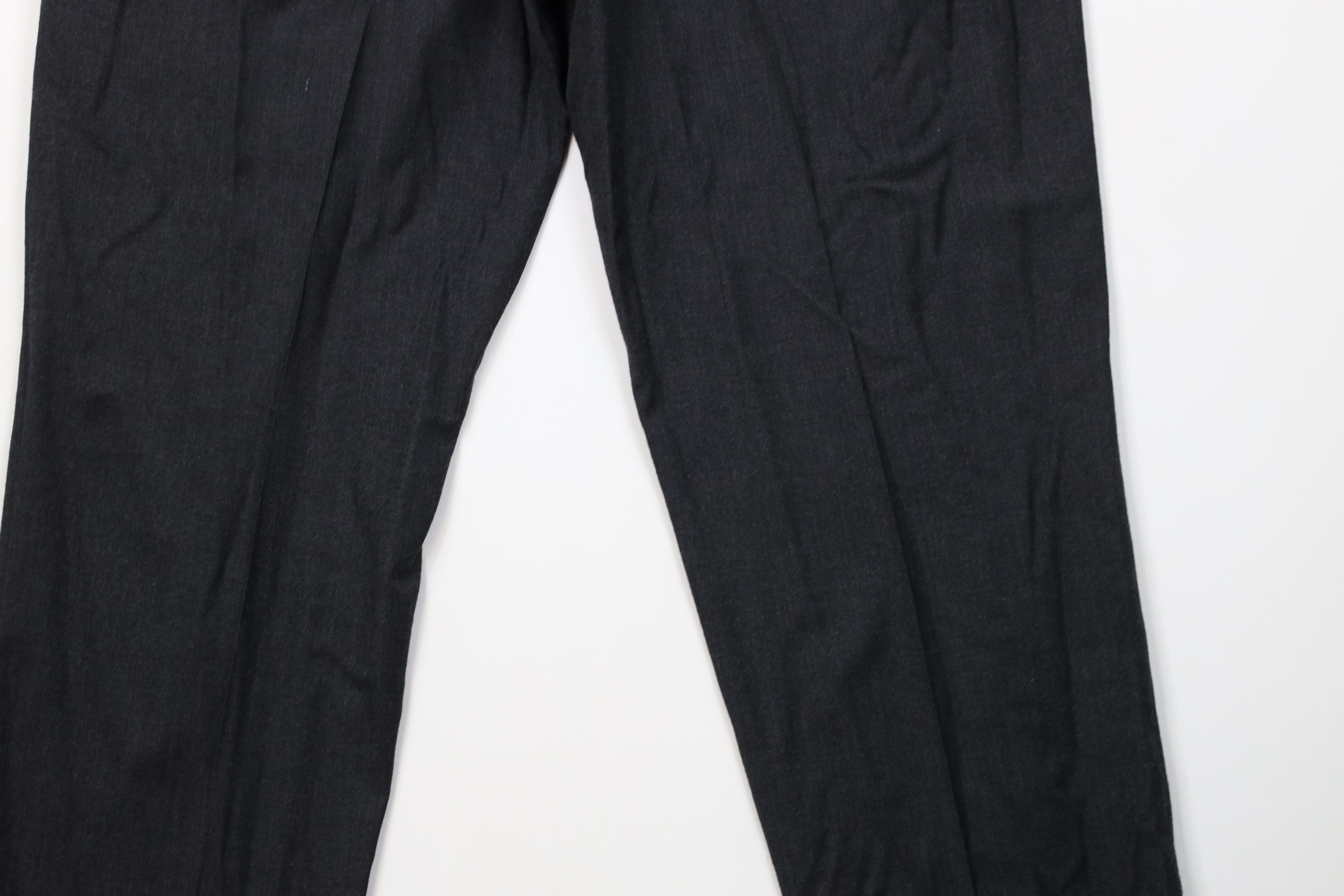 Lands' End Vintage 80s Lands End Wide Leg Chino Pants Charcoal Gray USA Size US 38 / EU 54 - 13 Thumbnail