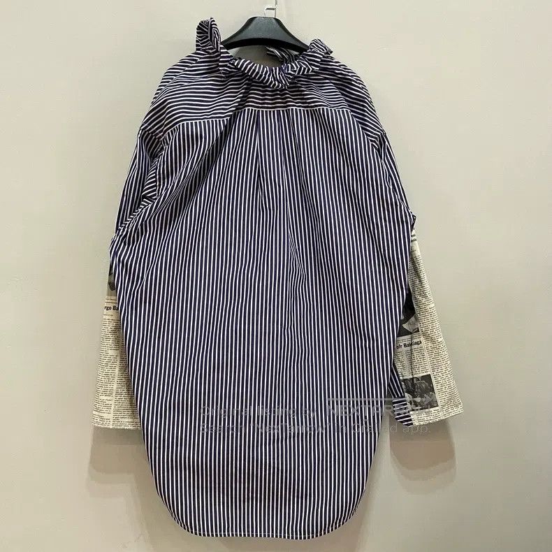 Balenciaga Balenciaga Ladies Logo letter newspaper design lace-up lon Size XXS / US 00 / IT 34 - 3 Thumbnail