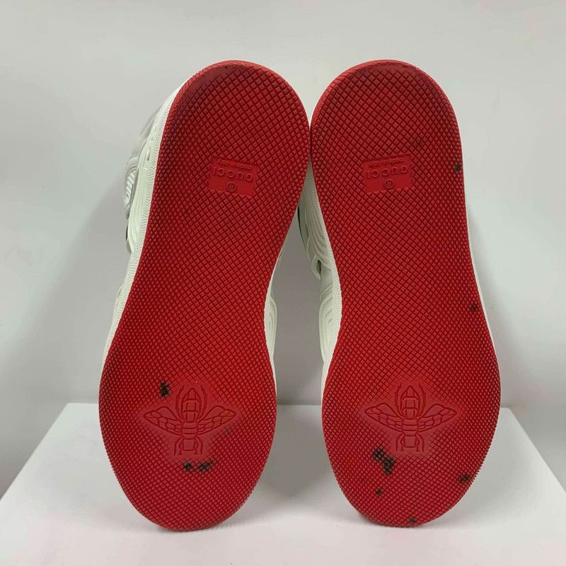 Gucci Gucci White Basket High-Top Sneakers - Size US 8.5 / EU 41-42 - 4 Thumbnail