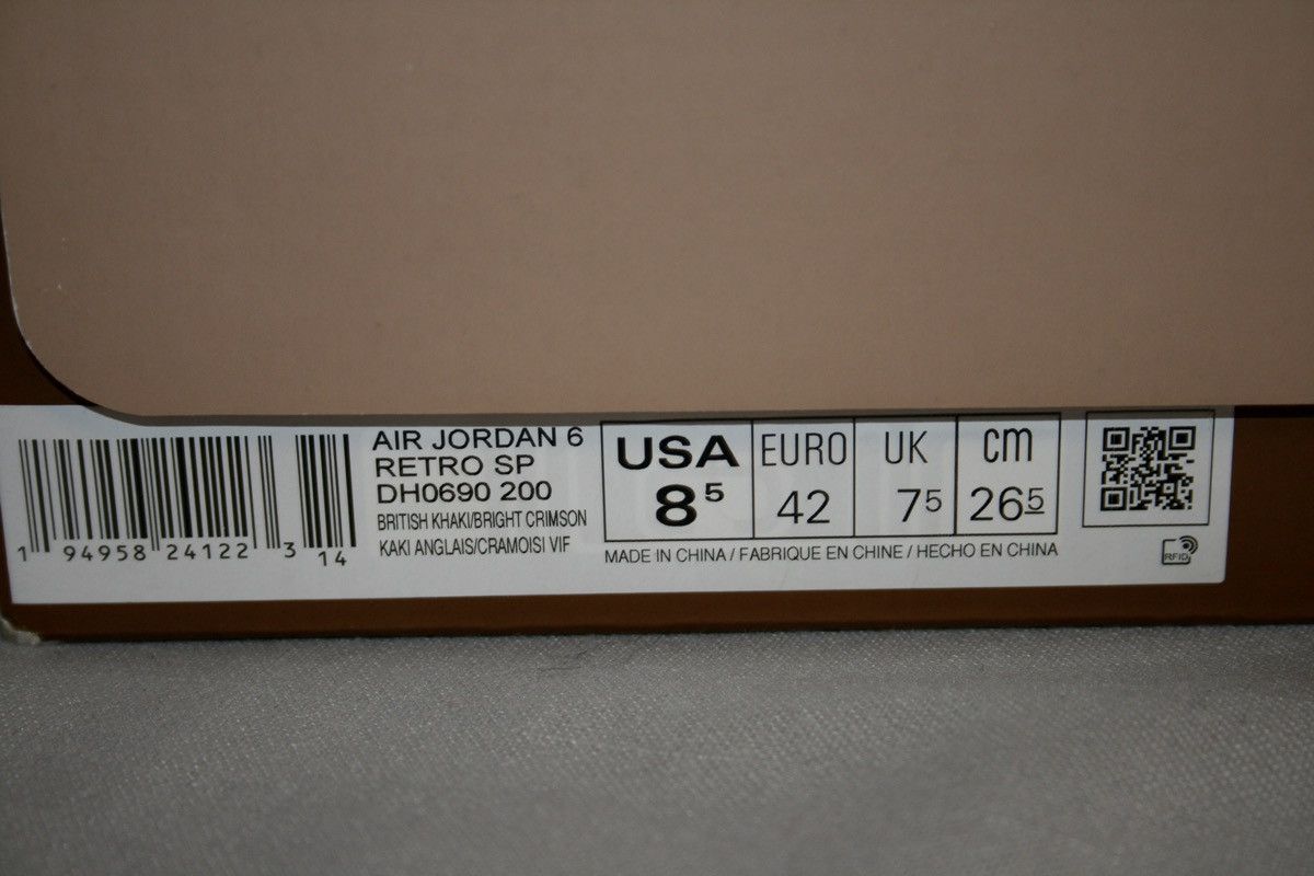 Nike × Travis Scott Air Jordan 6 Travis Scott Size US 8.5 / EU 41-42 - 6 Thumbnail