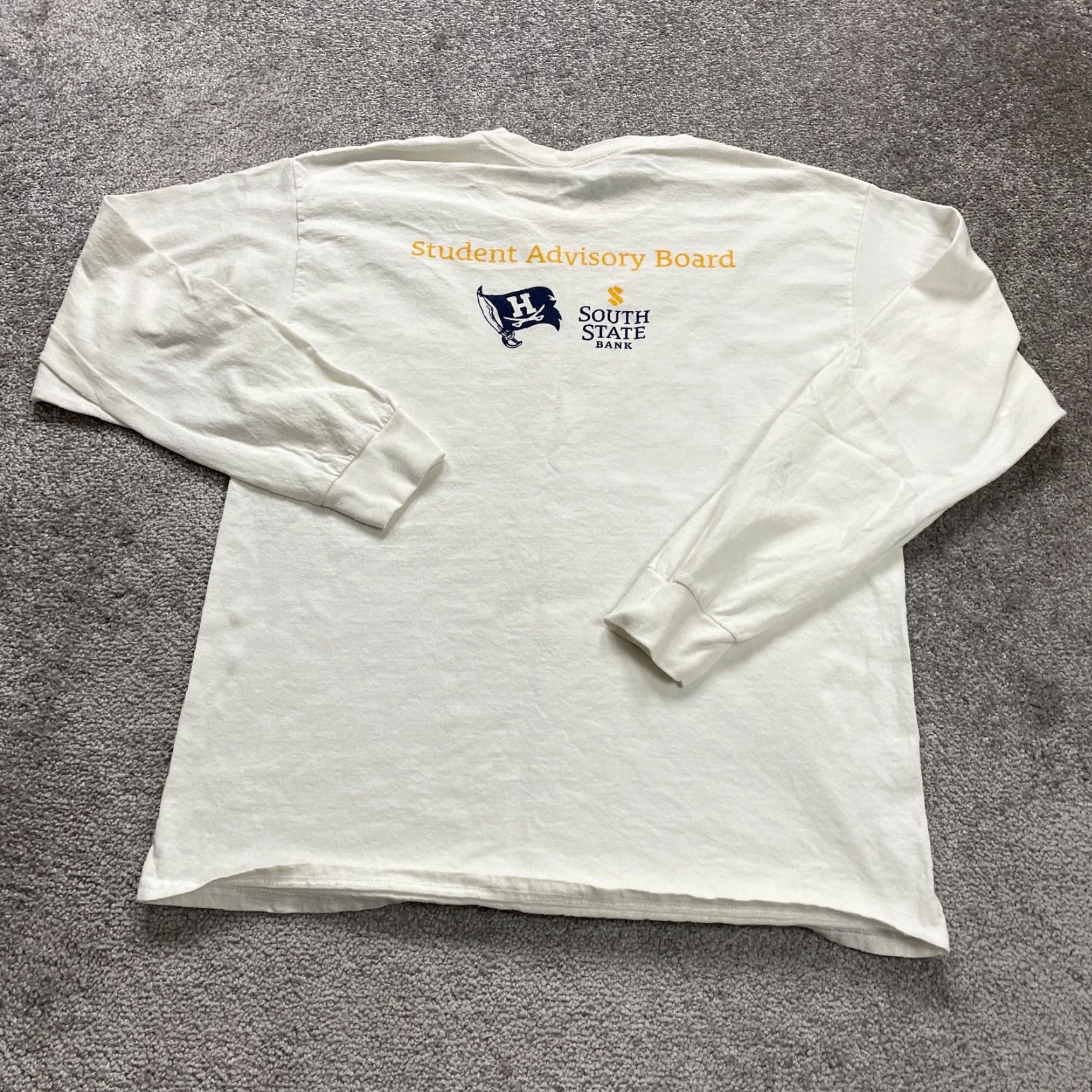 Gildan Gildan Ultra Cotton Long Sleeve Crew Neck T-Shirt Womens Large White Casual Tee Size L / US 10 / IT 46 - 3 Thumbnail