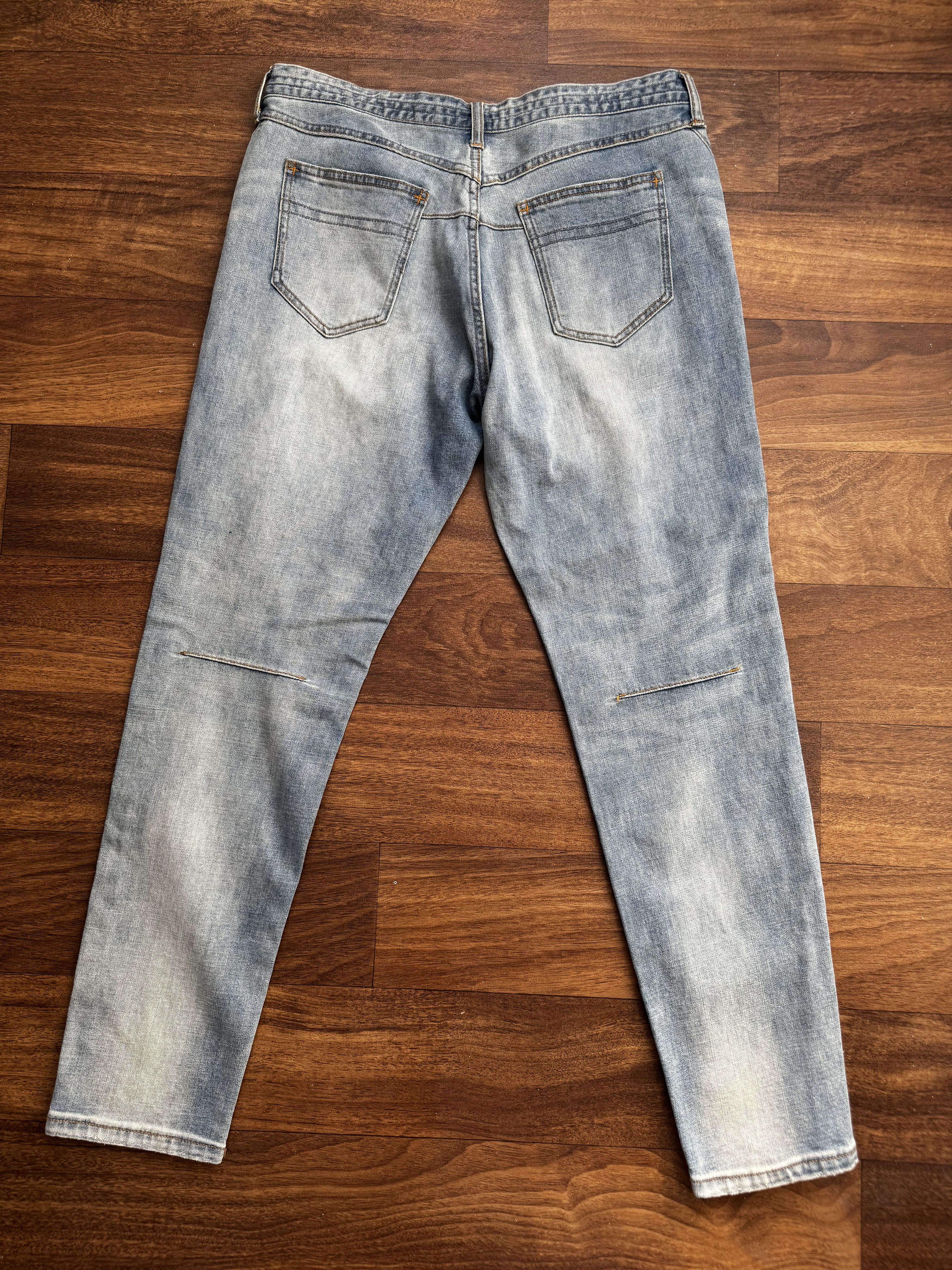 Number (N)ine Number (N)ine Music Note Paint Splatter Denim Size US 32 / EU 48 - 2 Thumbnail