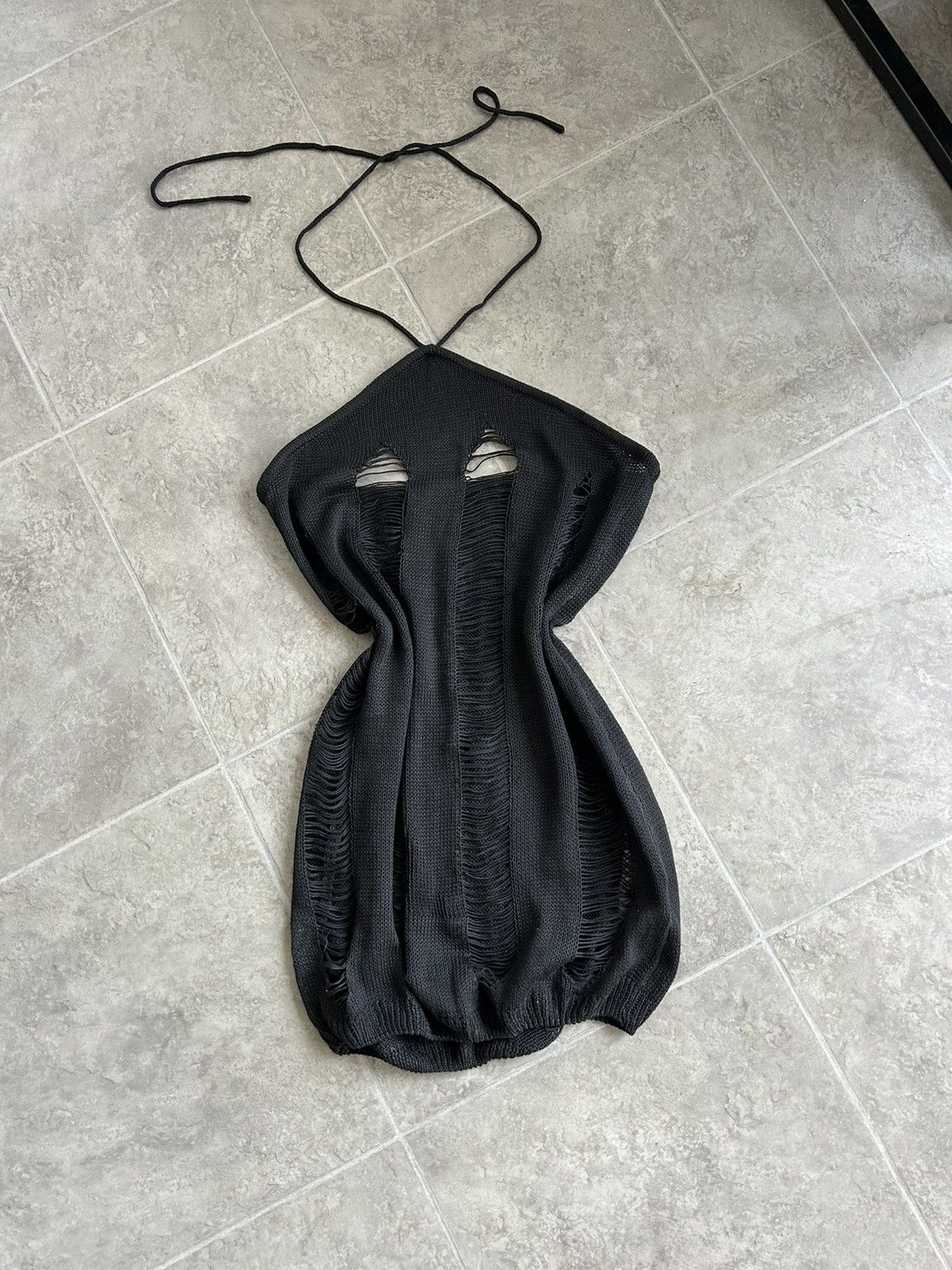 Other Y2K Knit Sexy Open Knit Open-back Mini dress Size S / US 4 / IT 40 - 4 Thumbnail