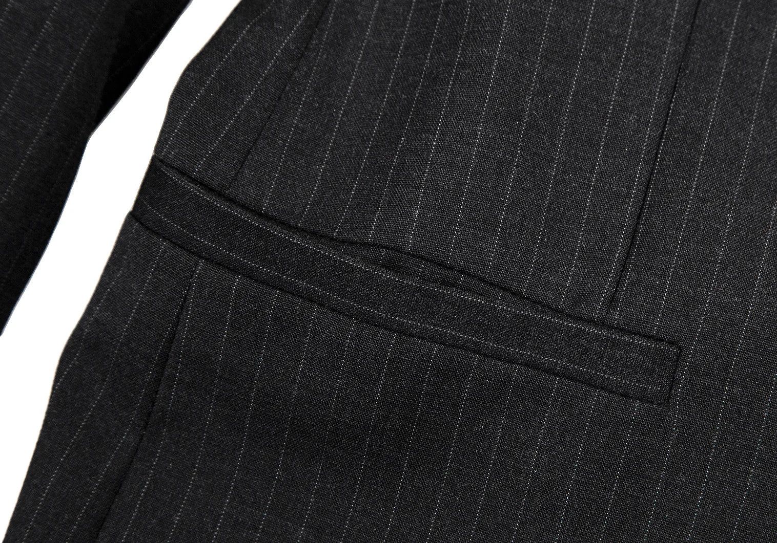 Dolce & Gabbana Pinstripe Narrow Lapel Jacket Charcoal Size 44 Size US S / EU 44-46 / 1 - 9 Thumbnail