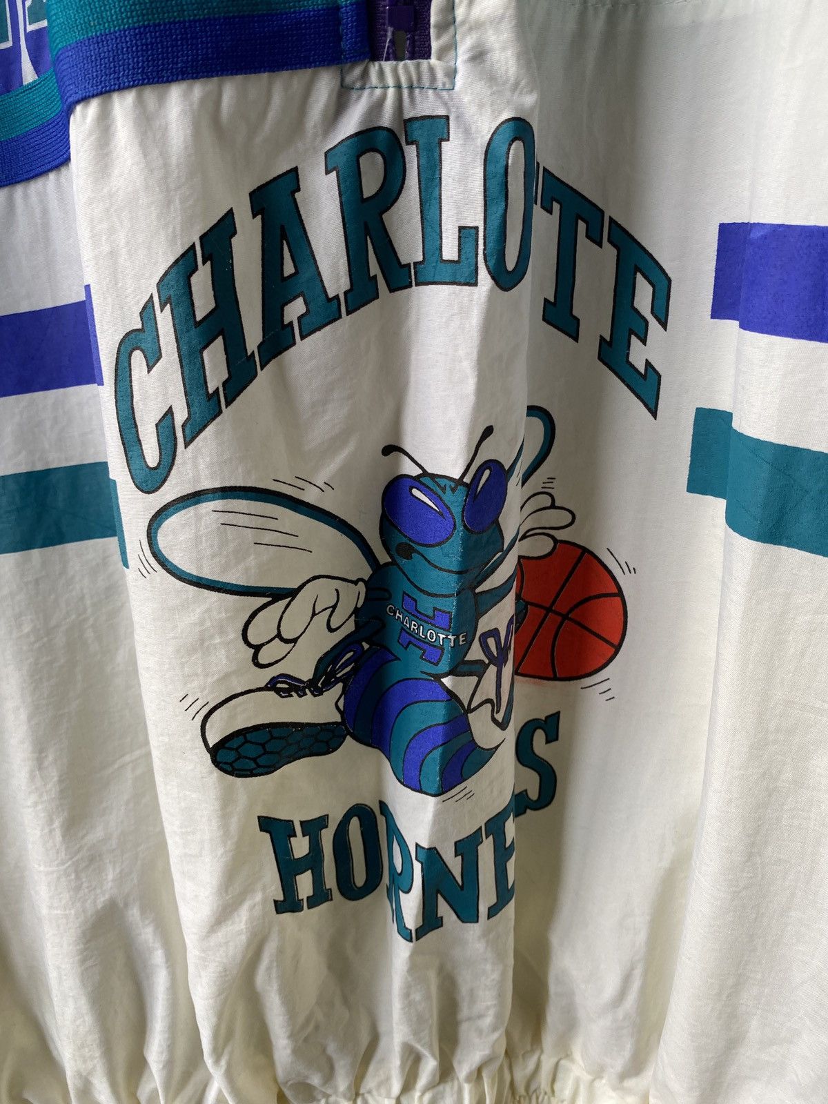 Vintage Vintage 90’s NBA Charlotte Hornets Team Hoodie Jacket Size US L / EU 52-54 / 3 - 6 Thumbnail