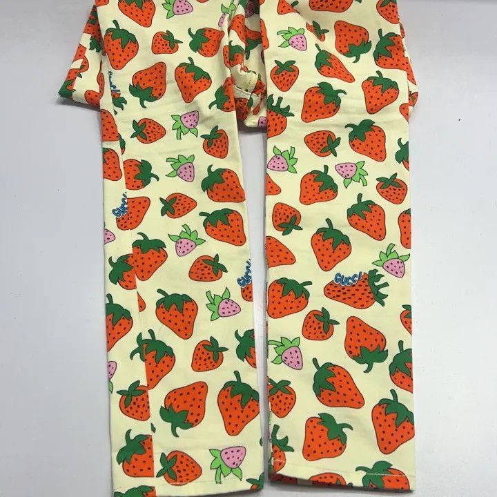 Gucci Gucci Strawberry Print Casual Pants for Women-2507 Size 26" / US 2 / IT 38 - 6 Thumbnail