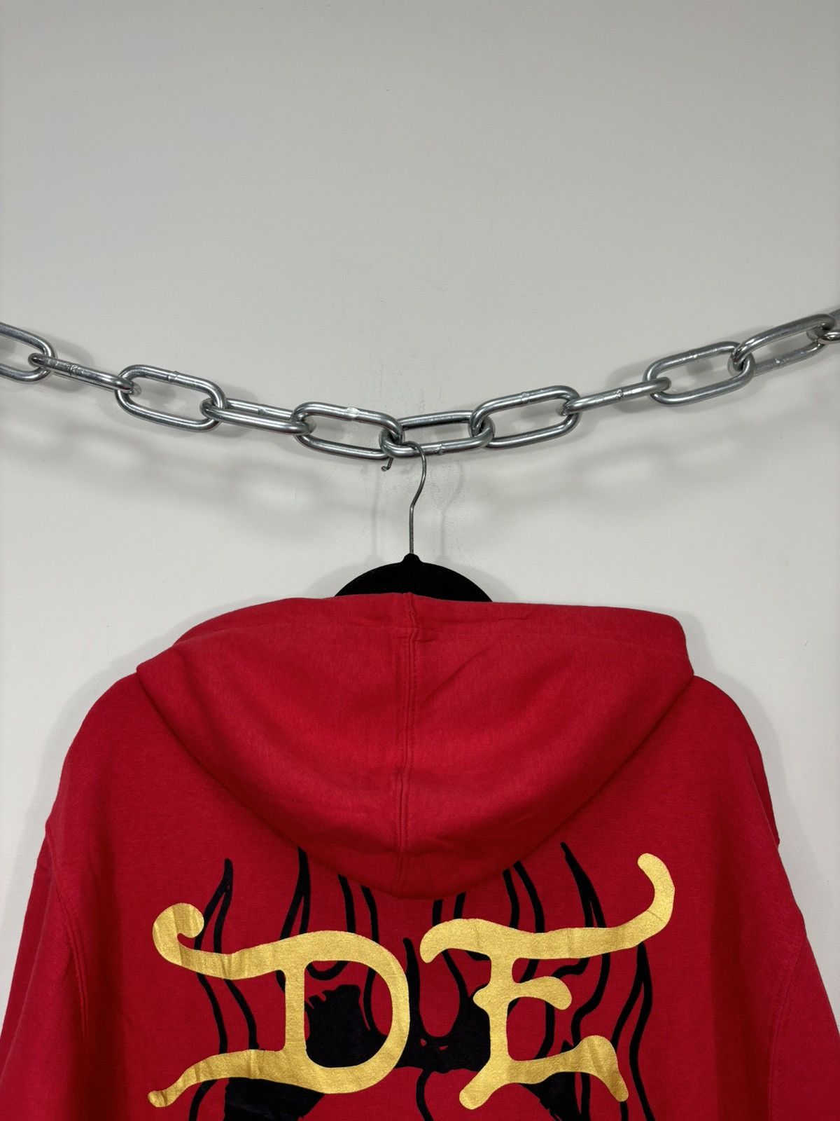 Ed Hardy Ed Hardy NEW Chinese Dragon Fire Tattoo Logo Y2K Red Hoodie Size US XL / EU 56 / 4 - 17 Thumbnail