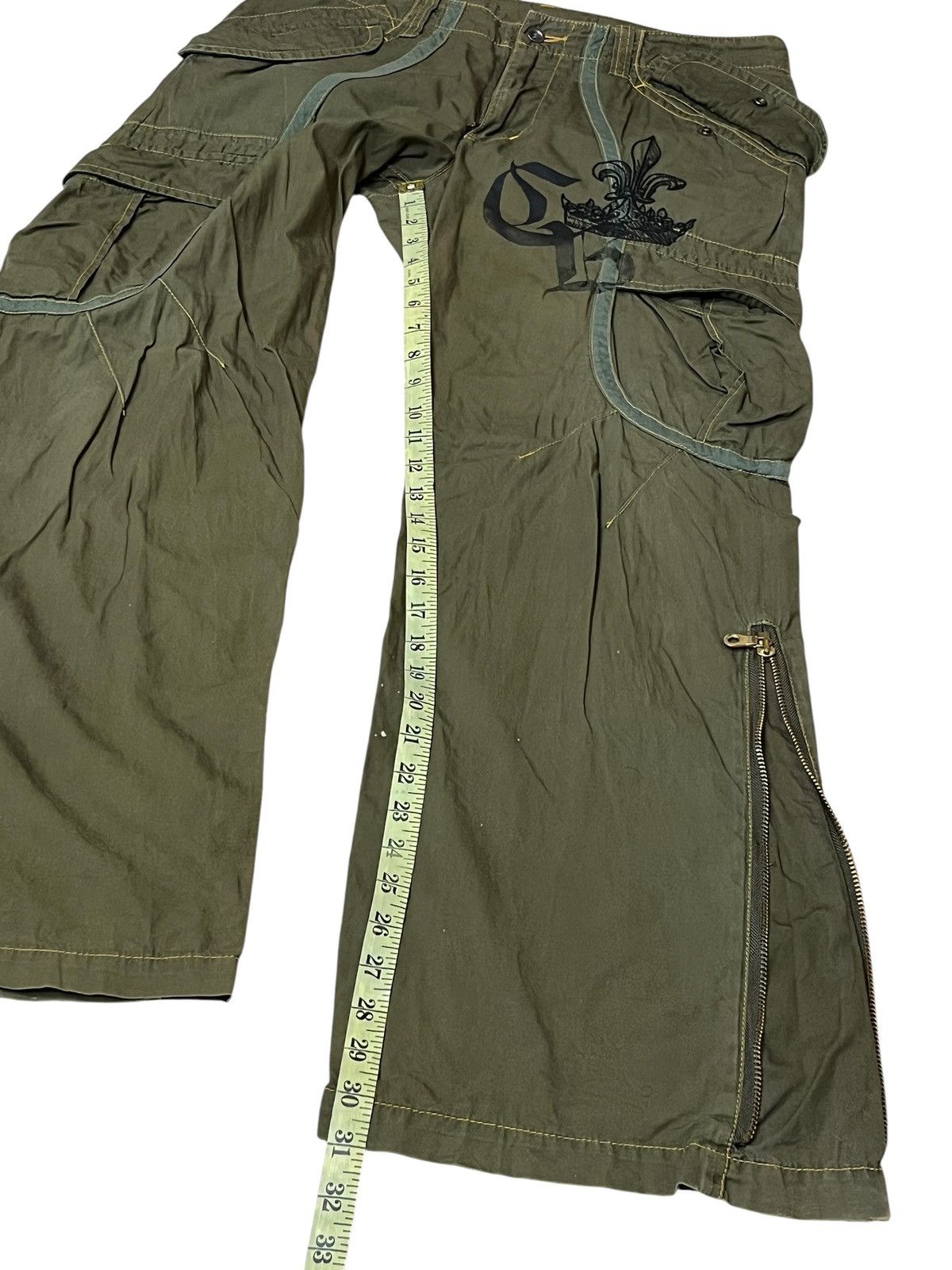 Japanese Brand Japanese CRYSTAL BUSH bondage military style cargo pant Size US 33 - 20 Thumbnail