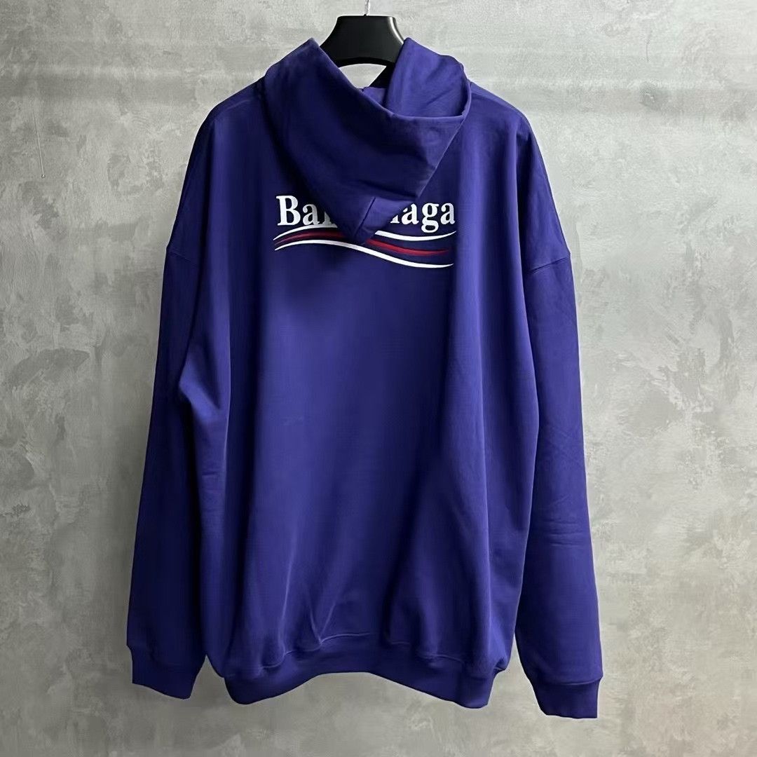 Balenciaga Balenciaga Political Campaign Logo Hoodie Blue Size US S / EU 44-46 / 1 - 4 Thumbnail