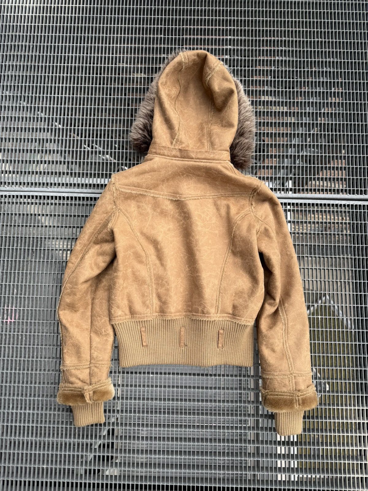 Vintage Suede Leather Multizip Fur Streetwear Insulated Jacket Size M / US 6-8 / IT 42-44 - 13 Thumbnail