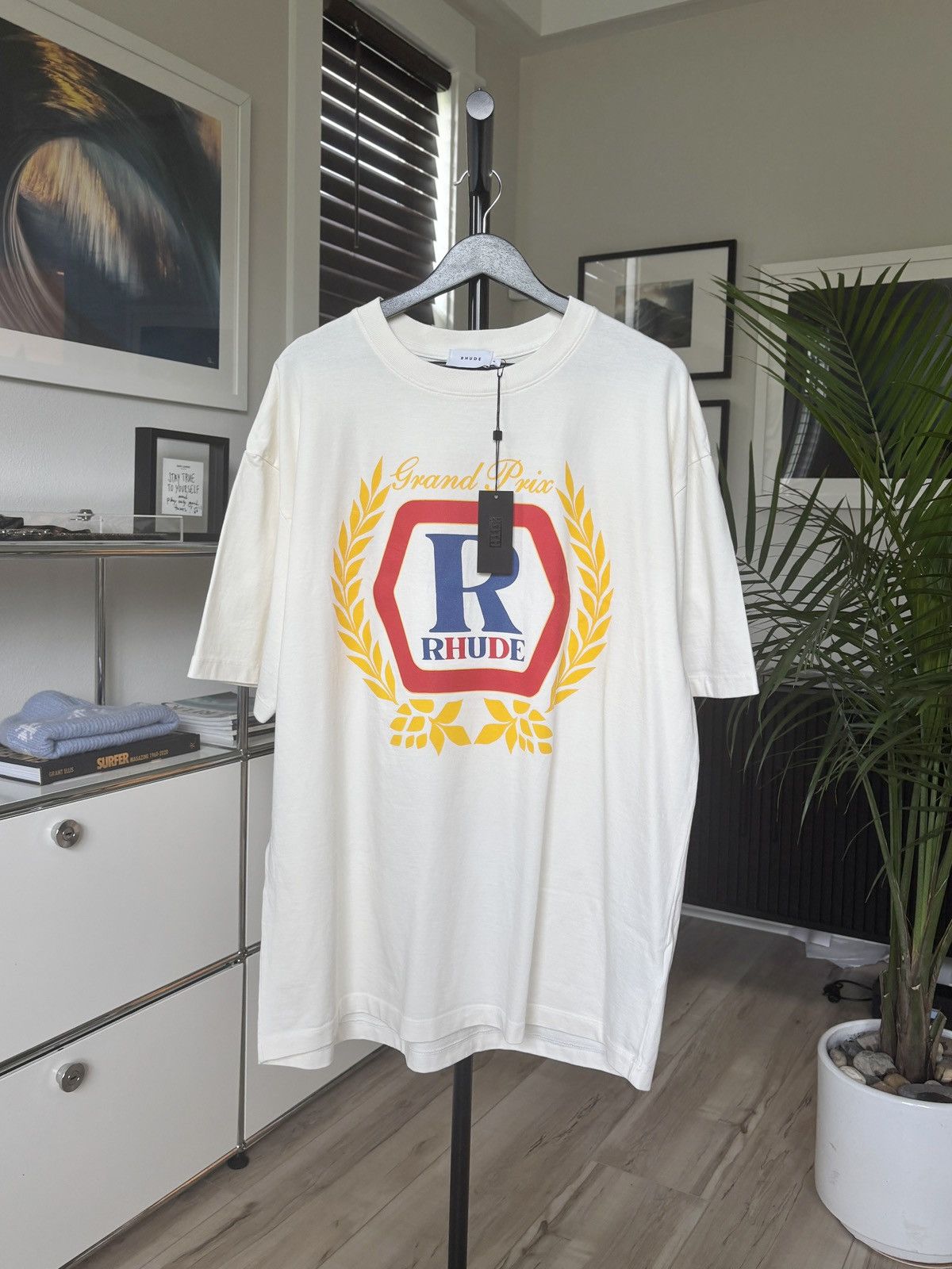 Rhude RHUDE WORLDWIDE LOGO TEE Size US XL / EU 56 / 4 - 1 Thumbnail