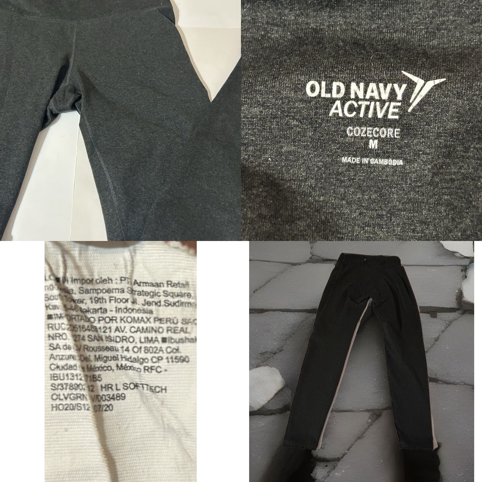 Old Navy Old Navy Leggings Women Medium Dark Heather Green 26x25 Active Yoga Everyday Athleisure Womens Size 32" / US 10 / IT 46 - 9 Thumbnail