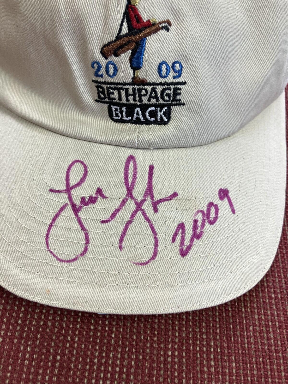 Designer Lucas Glover Signed 2009 U.S. Open Bethpage Black Hat Size ONE SIZE - 2 Thumbnail