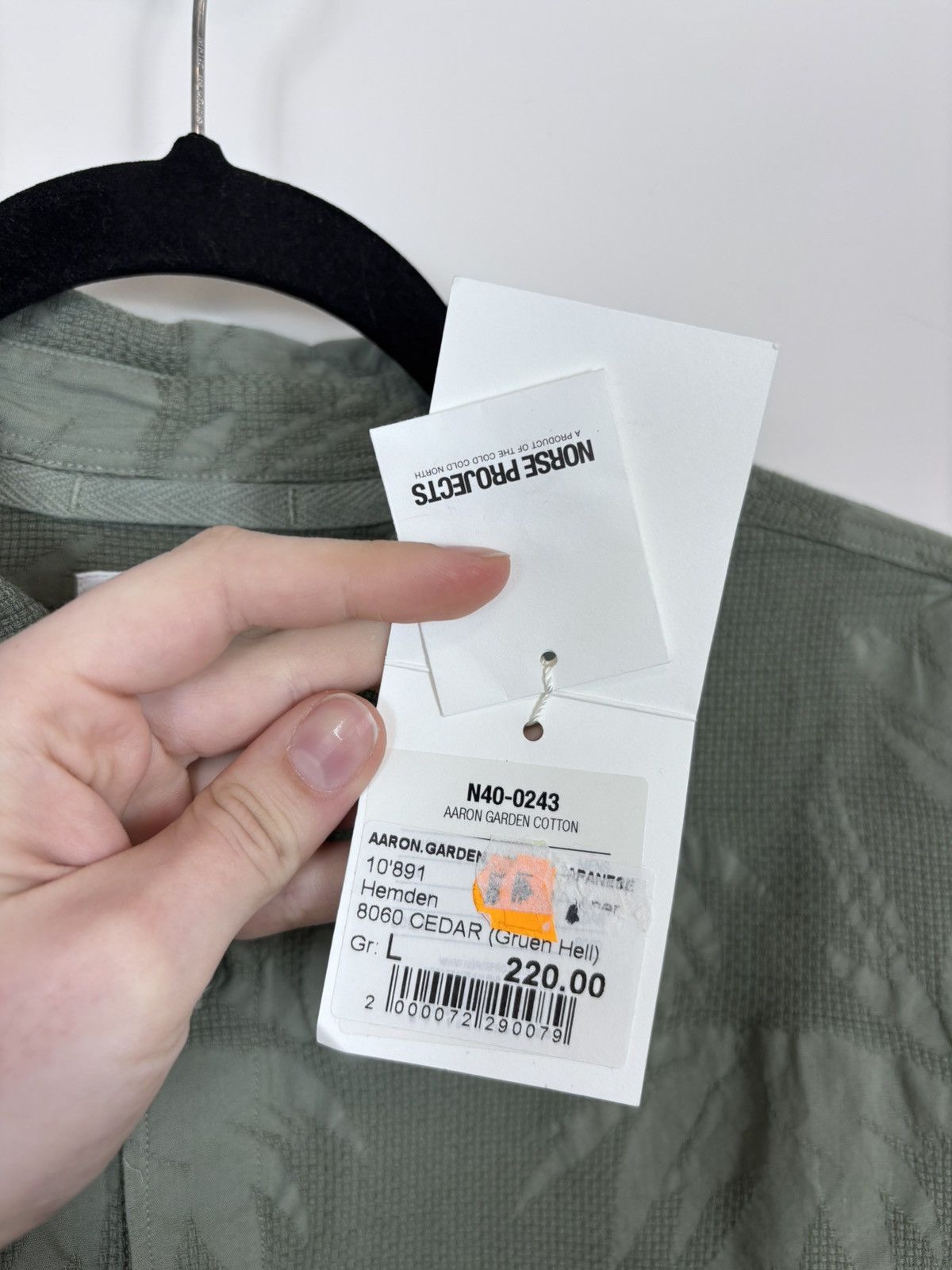 Norse Projects Norse Projects Aaron Garden NWT Men’s Cotton Button Up Shirt Size US L / EU 52-54 / 3 - 12 Thumbnail