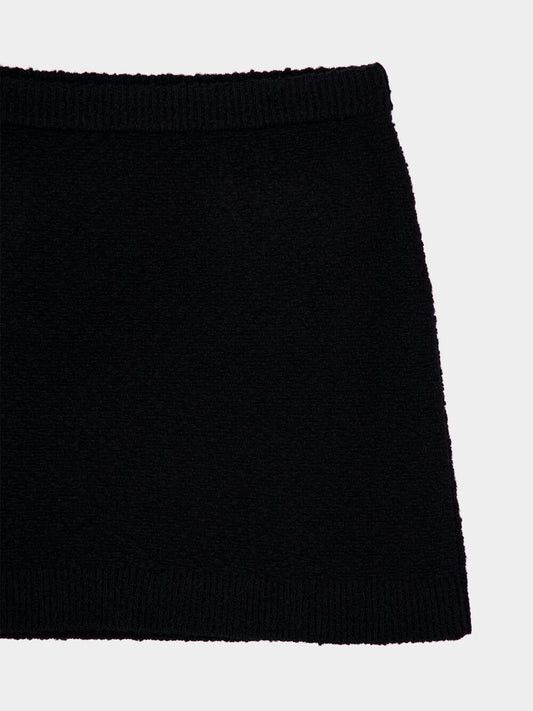 Gucci o1la5ras0526 Wool Bouclé Crewneck Skirt in Black Size 28" / US 6 / IT 42 - 4 Thumbnail