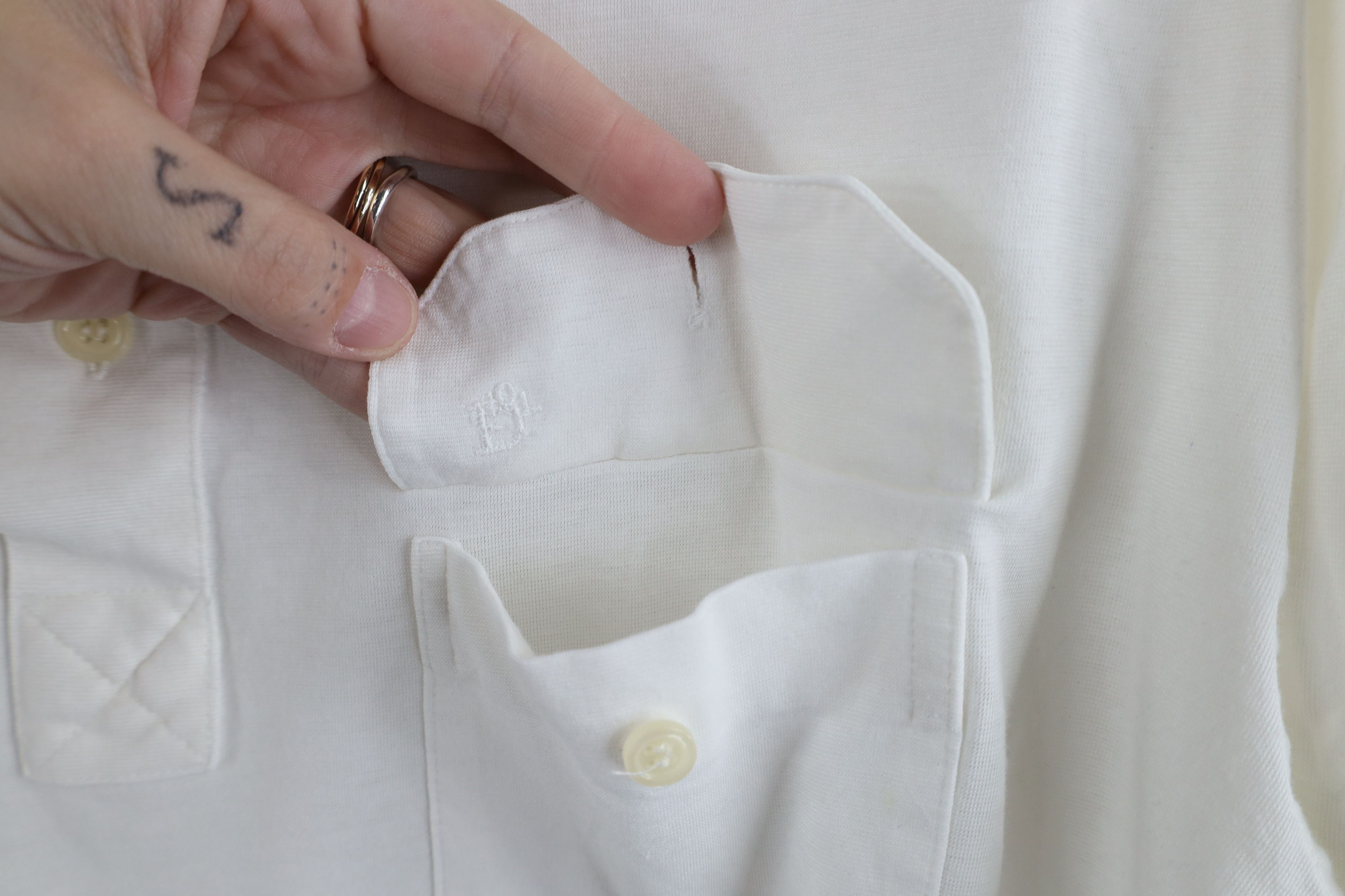 Christian Dior Monsieur × Vintage Vintage 80s 90s Christian Dior Knit Golf Polo Shirt White Size US L / EU 52-54 / 3 - 6 Thumbnail