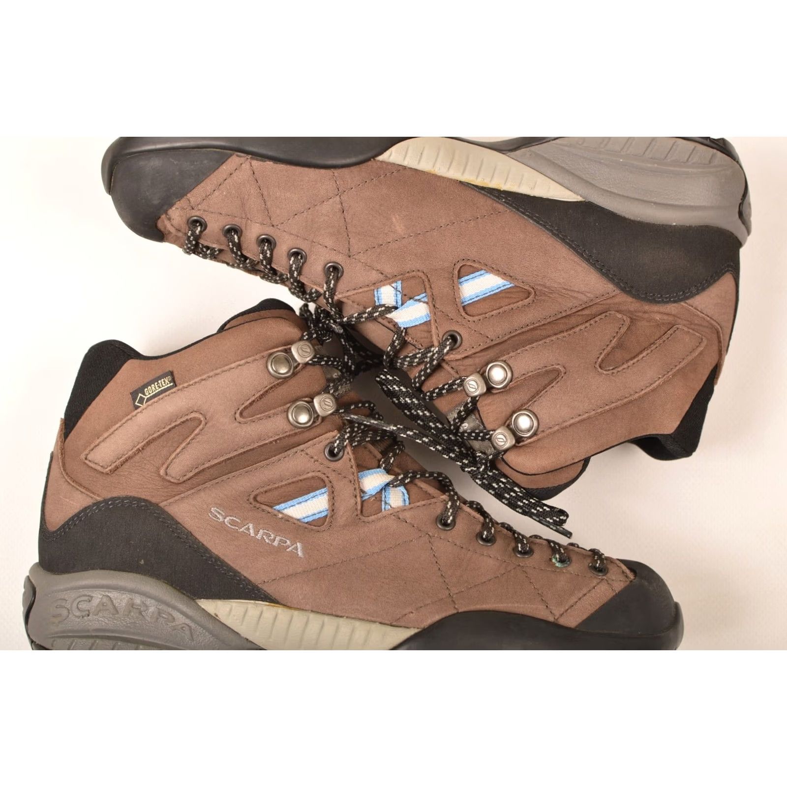 Vintage SCARPA Gore-Tex Mid Brown Leather Boots Size 37 1/2 Women Brown Bootie US 6.5 UK 4 1/2 Vintage? Size US 5 / IT 35 - 5 Thumbnail