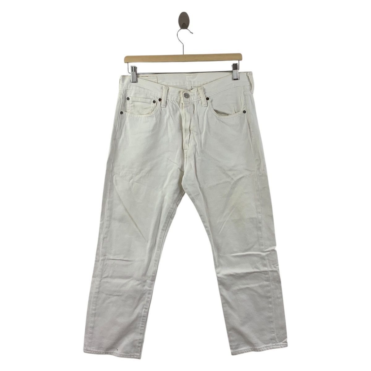Levi's × Vintage Vintage LEVI’S lot 501 white colour jeans Size US 32 / EU 48 - 1 Thumbnail