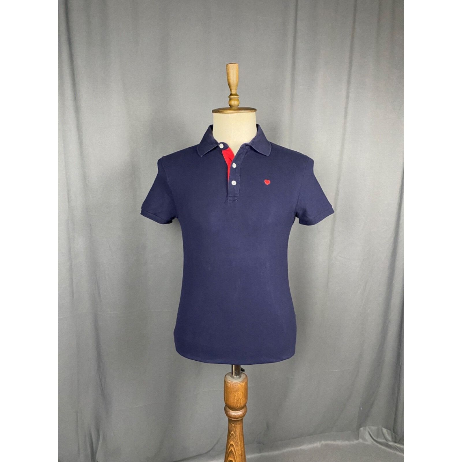 Moschino Moschino Small Logo VTG Men's Blue Polo T-Shirt Size M Size US M / EU 48-50 / 2 - 1 Thumbnail