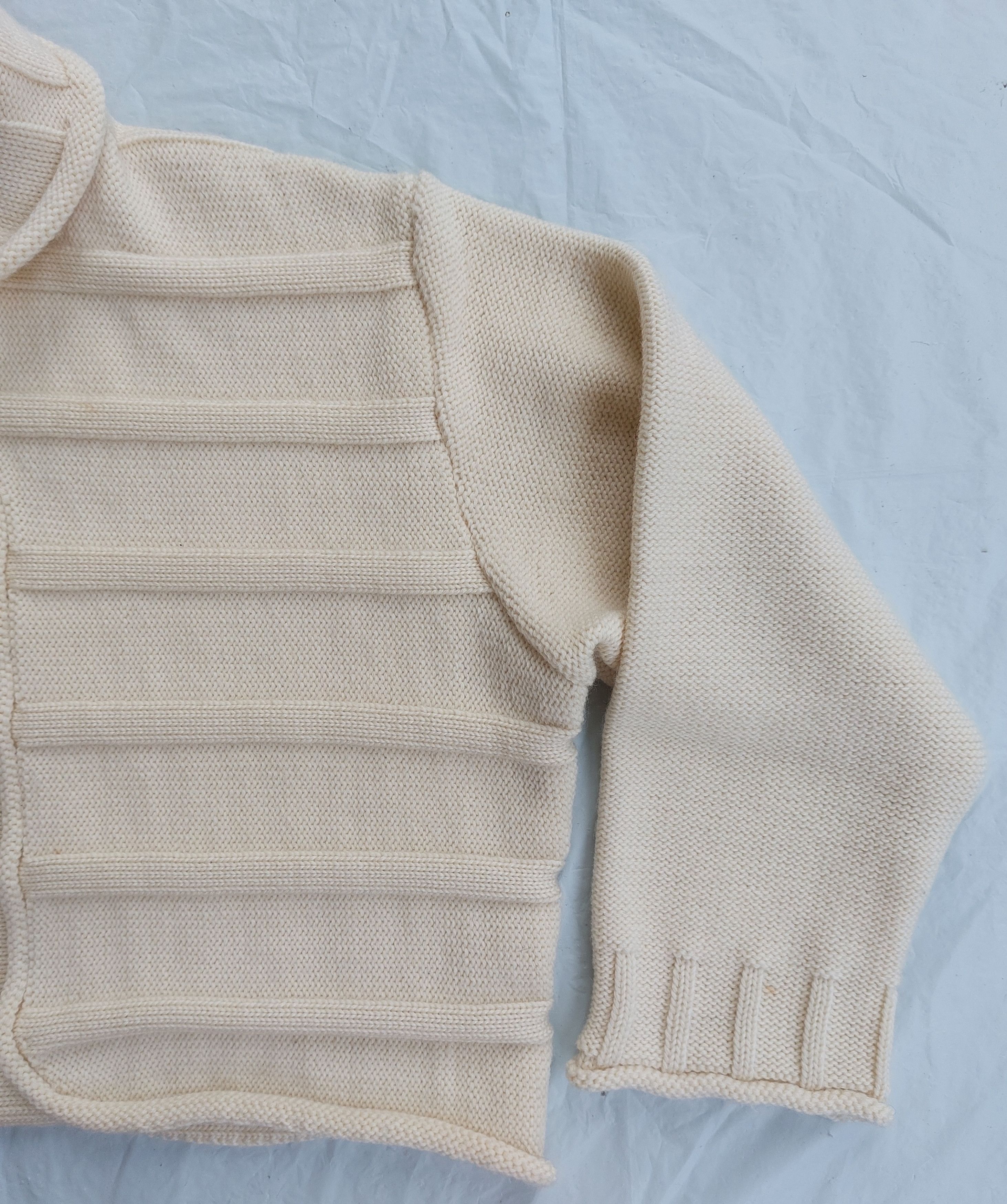 Yohji Yamamoto Y'S by YOHJI YAMAMOTO wool cropped knitted open jacket Size US L / EU 52-54 / 3 - 3 Thumbnail