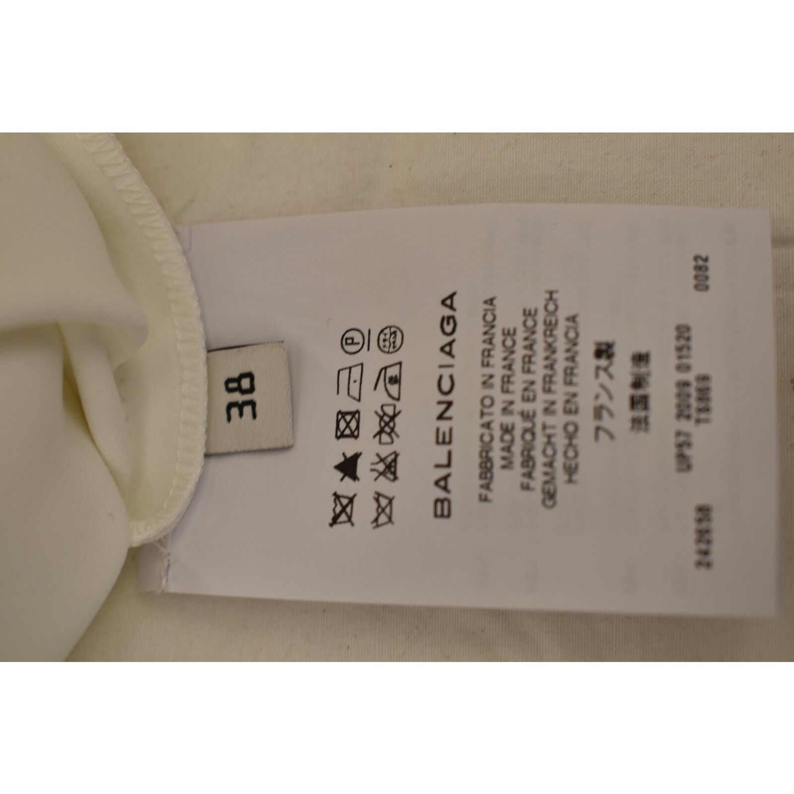 Balenciaga BALENCIAGA WHITE SLEEVELES SQUARE NECK DRESS 38 FRANCE $689 Size S / US 4 / IT 40 - 11 Thumbnail