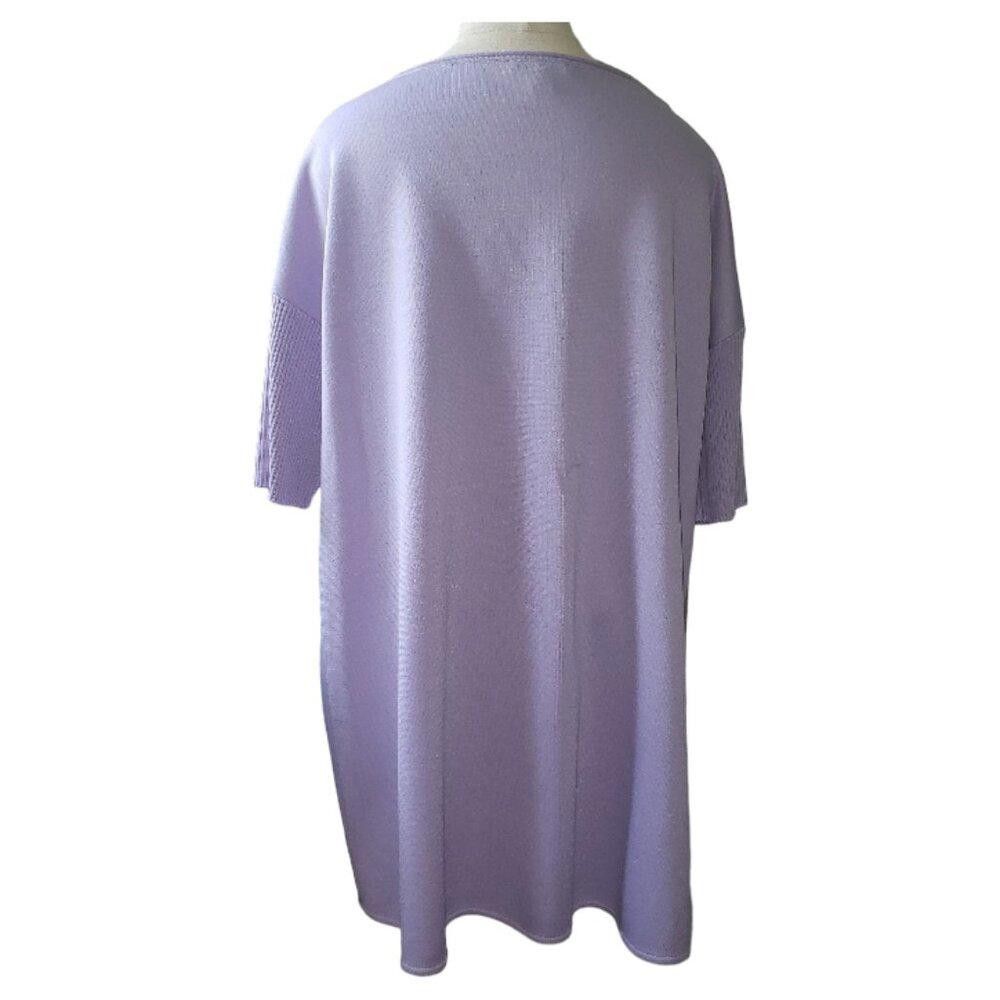Andrew St. John CT1623 St. John Lavender Ladies Over-sized Blouse M Size M / US 6-8 / IT 42-44 - 3 Thumbnail