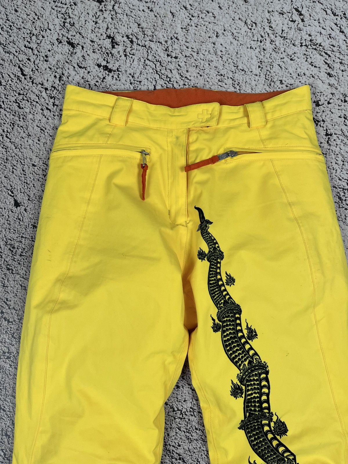 Jean Charles De Castelbajac Rossignol x JC de Castelbajac Gore Tex Dragon Ski Pants Size 30" / US 8 / IT 44 - 6 Thumbnail