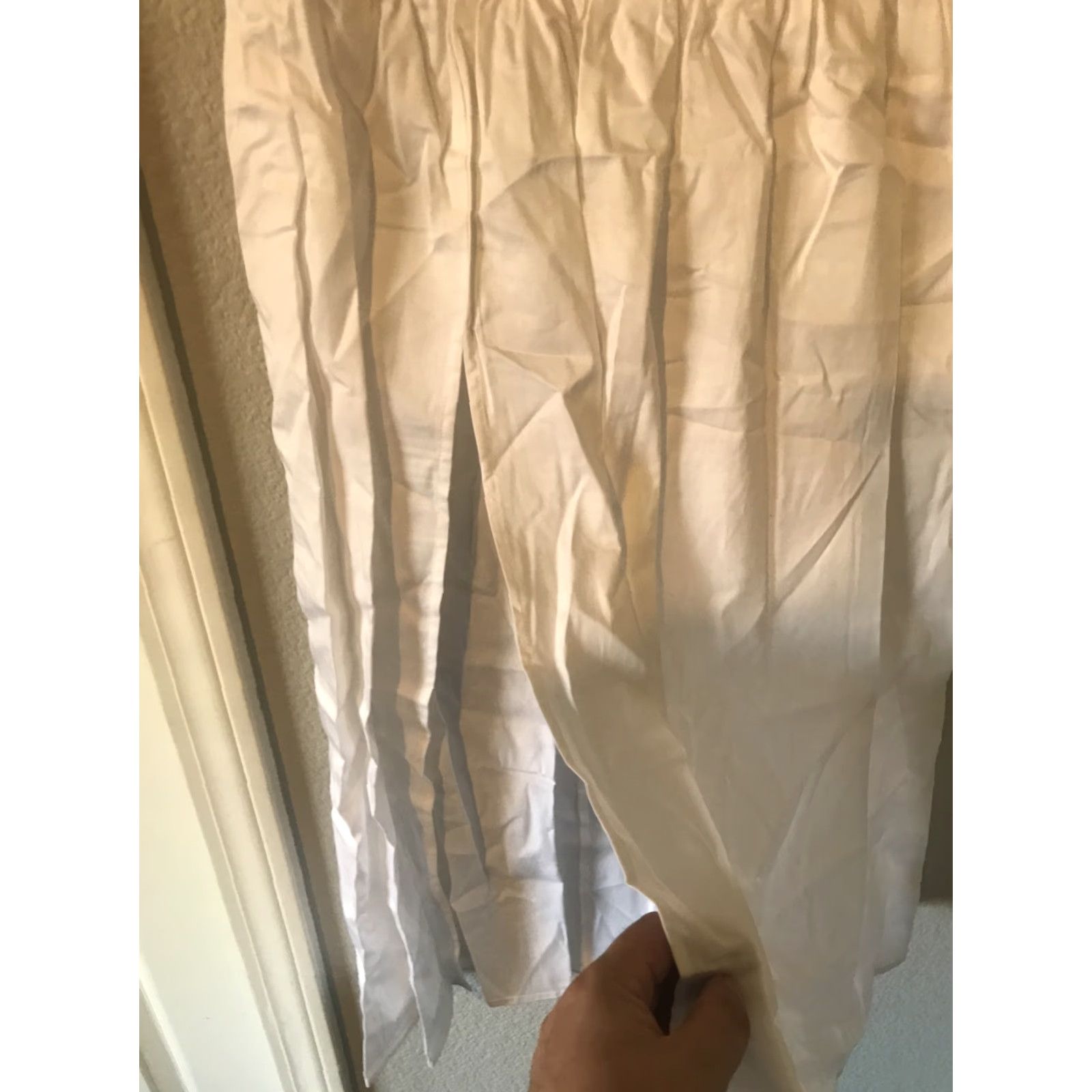 Vintage Wild Fable Womens 2XS White Maxi Skirt Slit Bohemian Side Slit Casual Party/Cocktail Travel Machine Washable Cotton Skirt Womens XS? Size 24" / US 00 / IT 34 - 4 Thumbnail