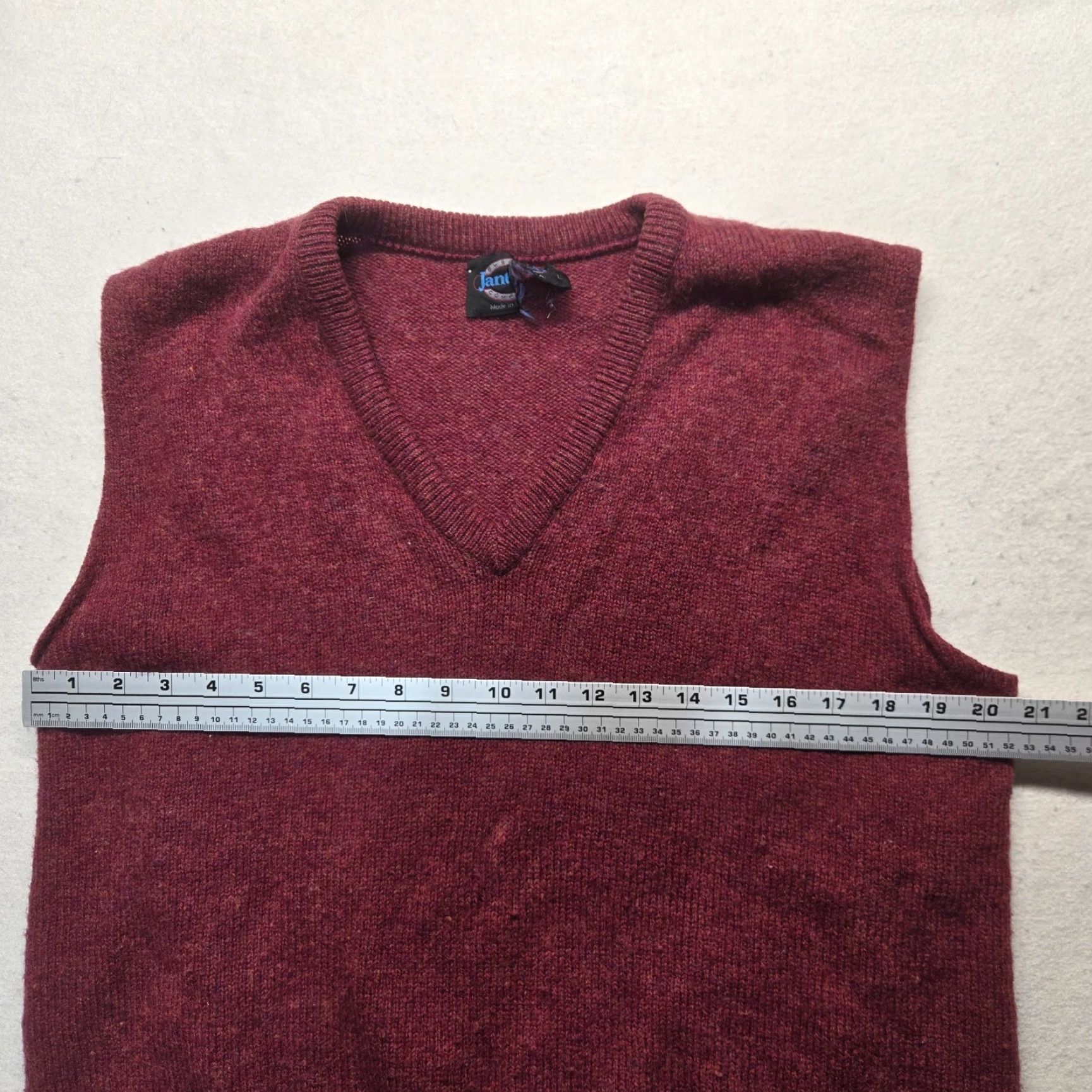 Jantzen VINTAGE Jantzen Sweater Vest Shirt Adult L Red Knit Acrylic 80s Dance Casual Mens Size US L / EU 52-54 / 3 - 5 Thumbnail