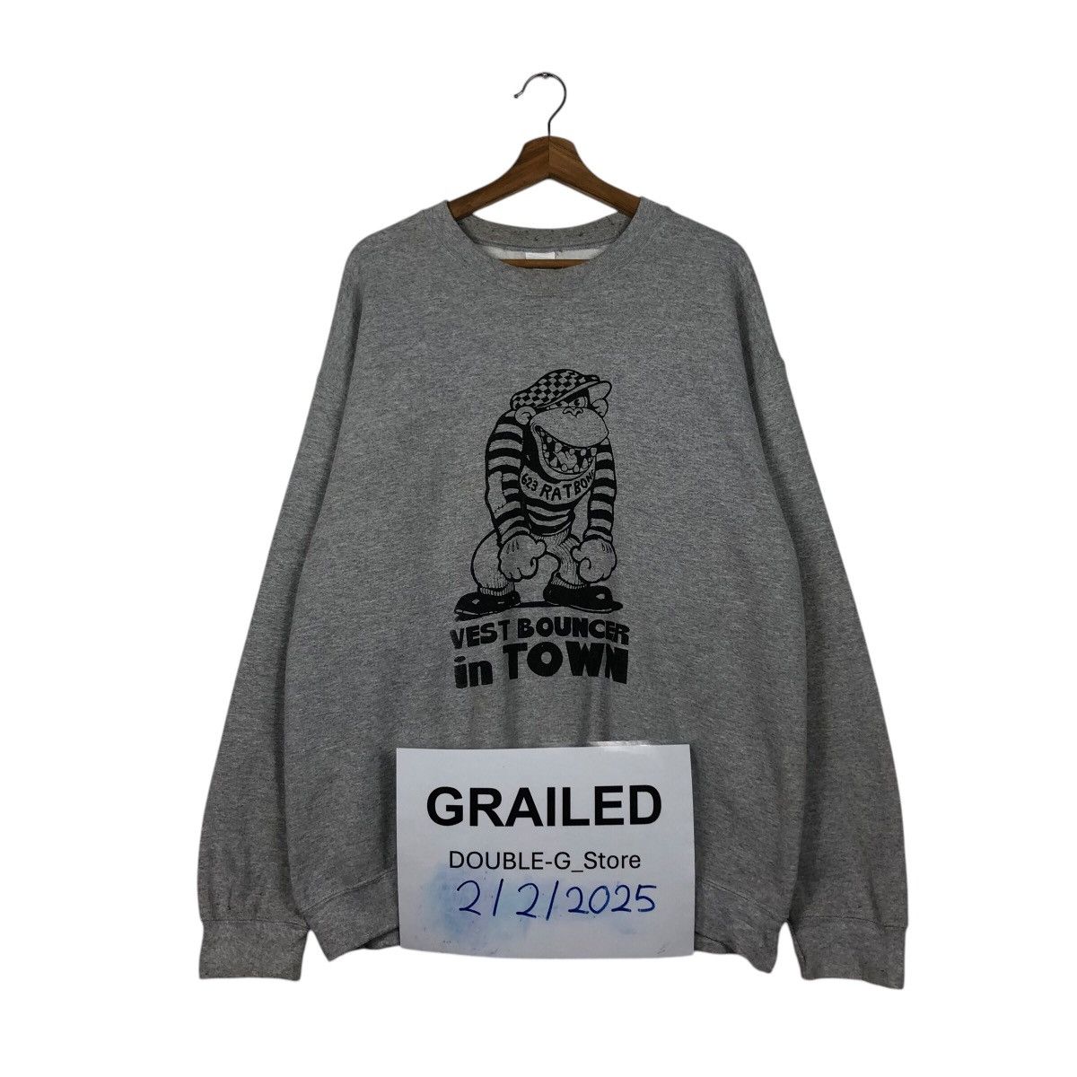 📌Vintage Sweatshirt Streetwear Vest Bouncer In Town