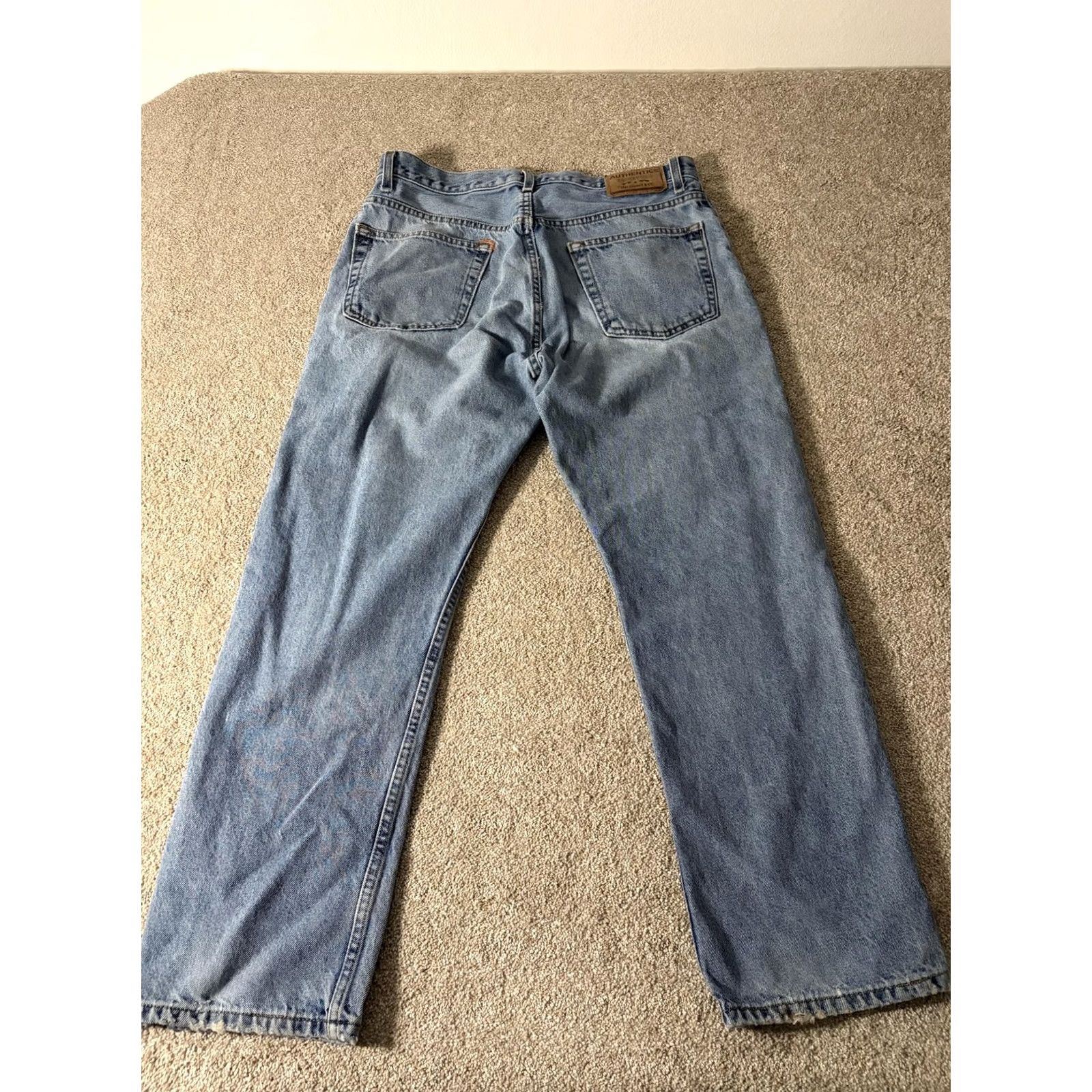 Vintage Signature Levi Strauss Jeans Mens 36x31 Light Wash Blue Regular Straight Denim Clothing Size US 36 / EU 52 - 6 Thumbnail
