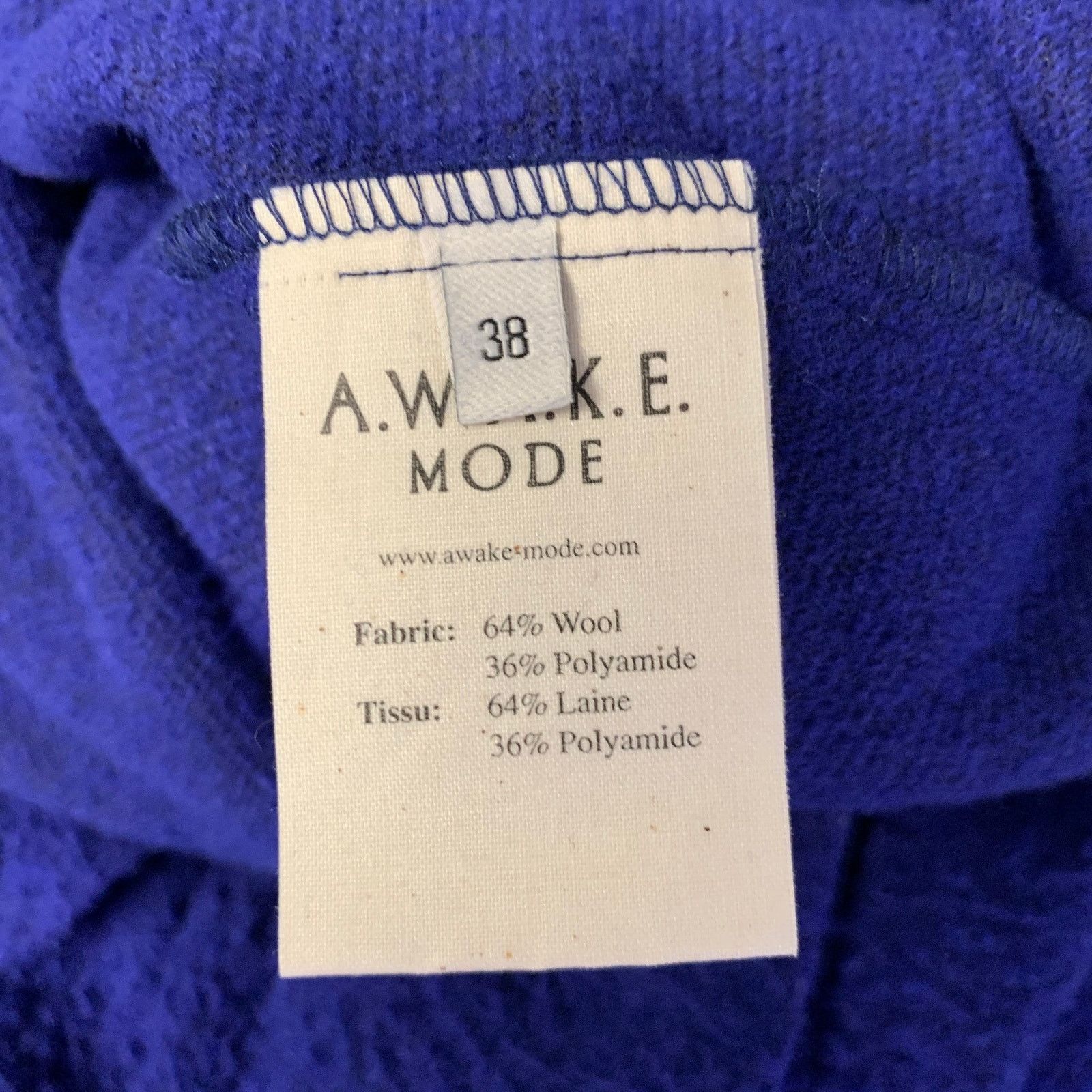 A.W.A.K.E. MODE A.W.A.K.E.MODE Size 2 Purple Wool Polyamide Maxi Long Skirt Size 26" / US 2 / IT 38 - 7 Thumbnail