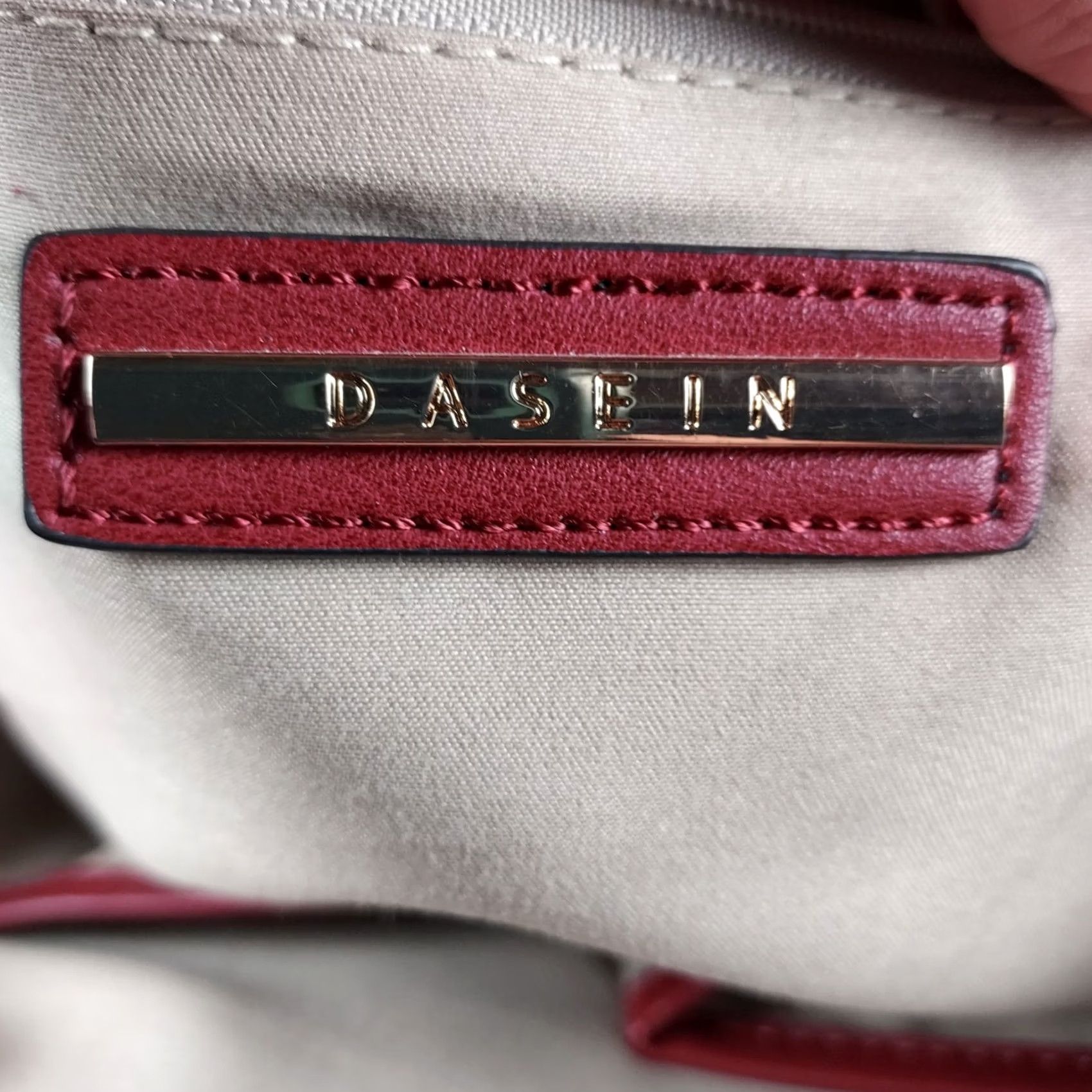 Vintage Dasein Red Buckle Tote Handbag Women Faux Leather Shoulder Bag Women Size ONE SIZE - 6 Thumbnail