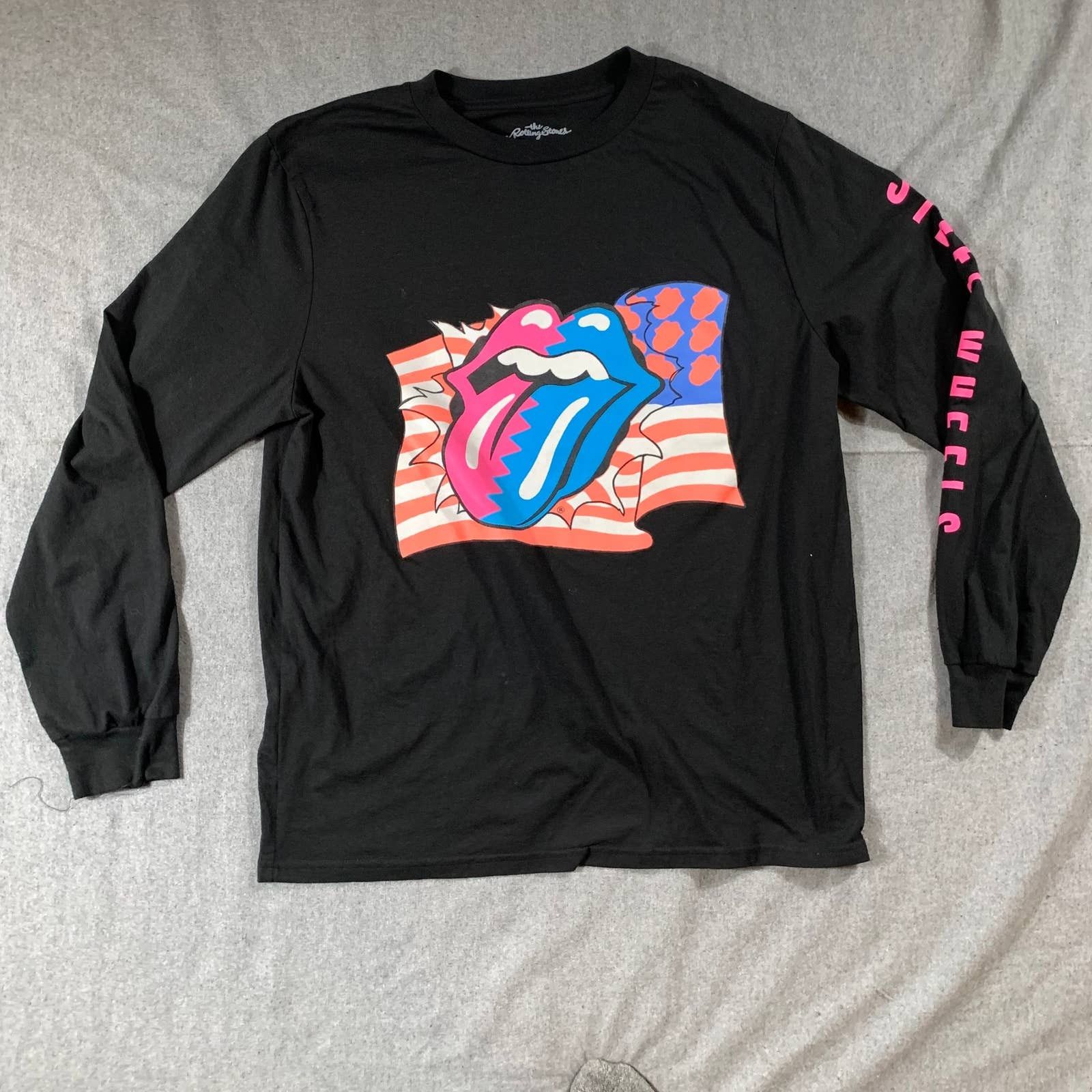 The Rolling Stones The Rolling Stones Shirt Adult Large Black Longsleeve Size L / US 10 / IT 46 - 1 Thumbnail