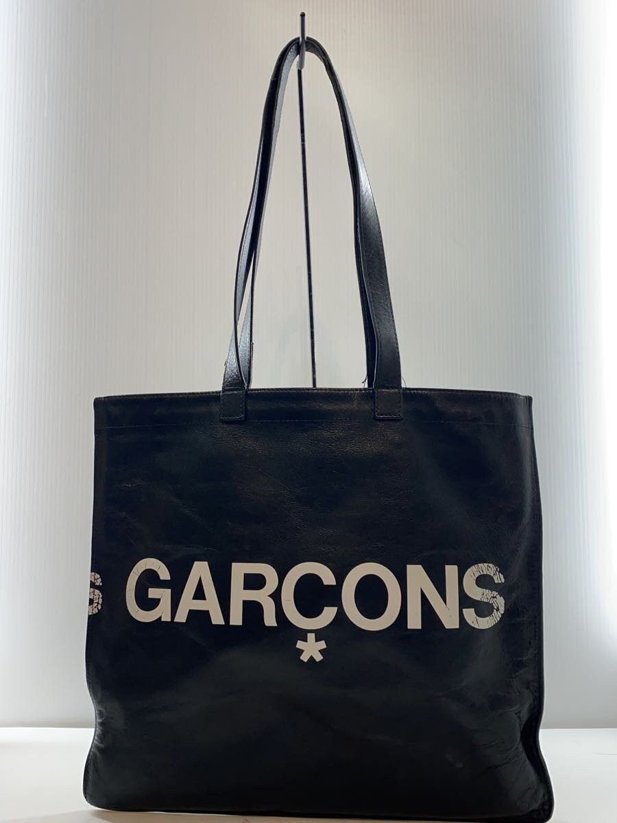 Comme des Garcons Logo Cowhide Leather Tote Bag Size ONE SIZE - 3 Thumbnail