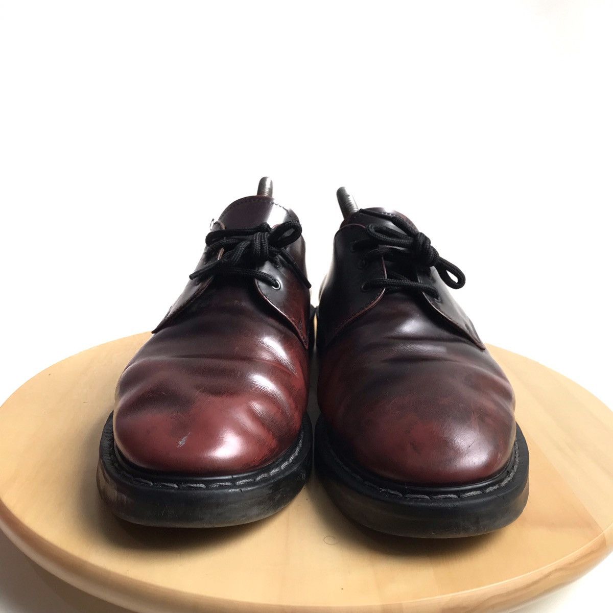 Other UK × Solovair Vintage 80s Nps Solovair 3 Eye 1461 Ox burgundy White Stitch Size US 10 / EU 43 - 6 Thumbnail