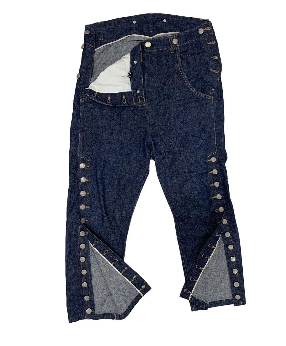 CABANE de ZUCCa Issey miyake zucca side button selvedge denim Size US 34 / EU 50 - 3 Thumbnail