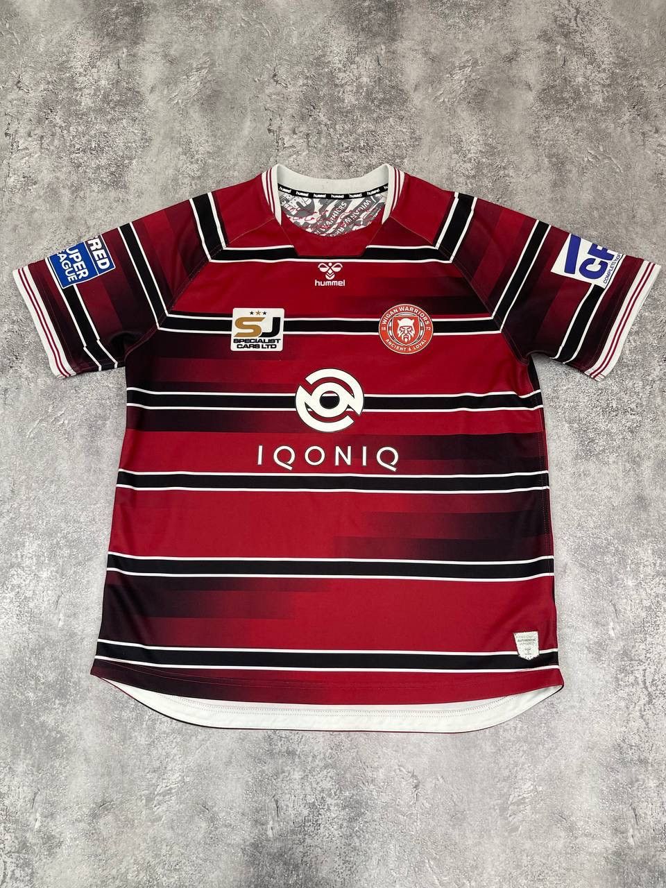 Hummel Hummel Wigan Warriors Men Rugby Jersey Red Black 2023 Size US L / EU 52-54 / 3 - 1 Thumbnail