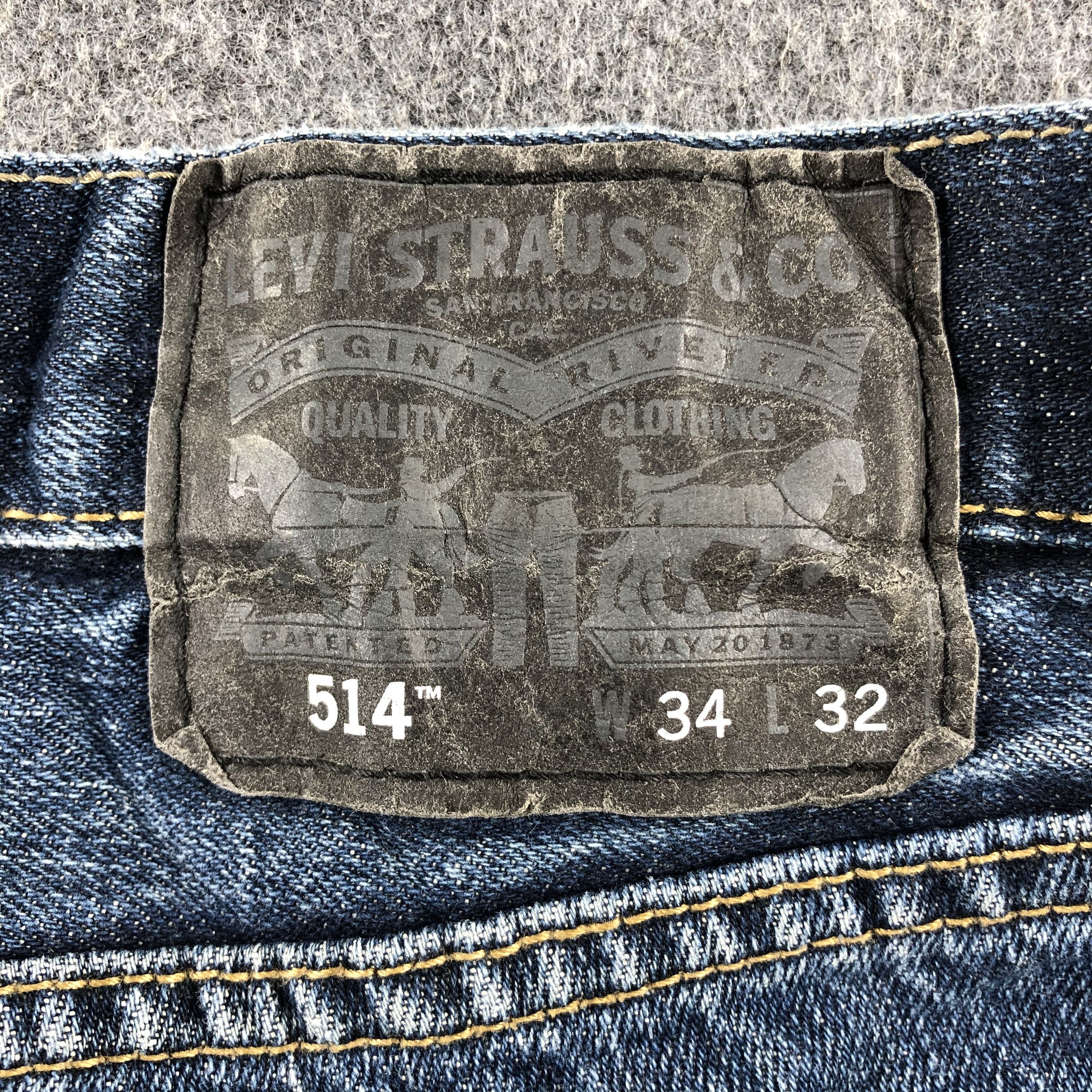Levi's Vintage Blue Wash Levis 514 Jeans-J2630 Size US 33 - 5 Thumbnail