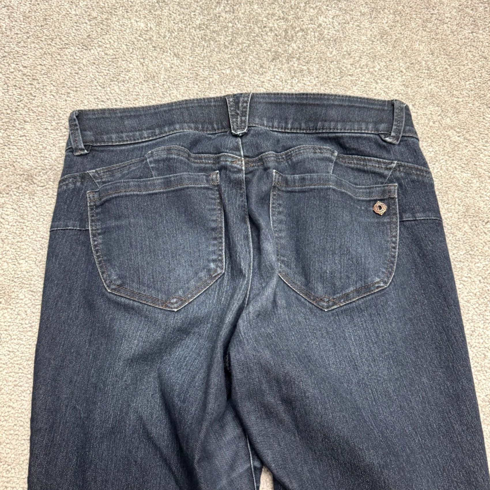 Vintage Democracy AB Solution Skinny Jeans Womens 6 Blue Dark Wash Denim Slim Stretch Casual Size 30" / US 8 / IT 44 - 4 Thumbnail