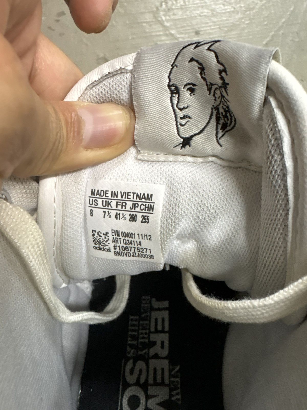 Adidas × Jeremy Scott adidas Originals Jeremy Scott LETTERS LEATHER Black White Size US 8.5 / EU 41-42 - 6 Thumbnail