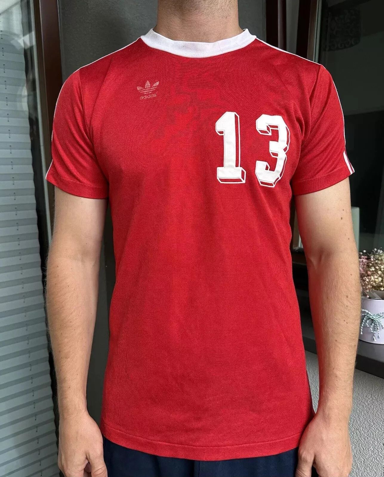 Adidas VINTAGE 1980s ADIDAS BAYERN TEMPLATE SHIRT SOCCER GERMANY Size US M / EU 48-50 / 2 - 1 Thumbnail