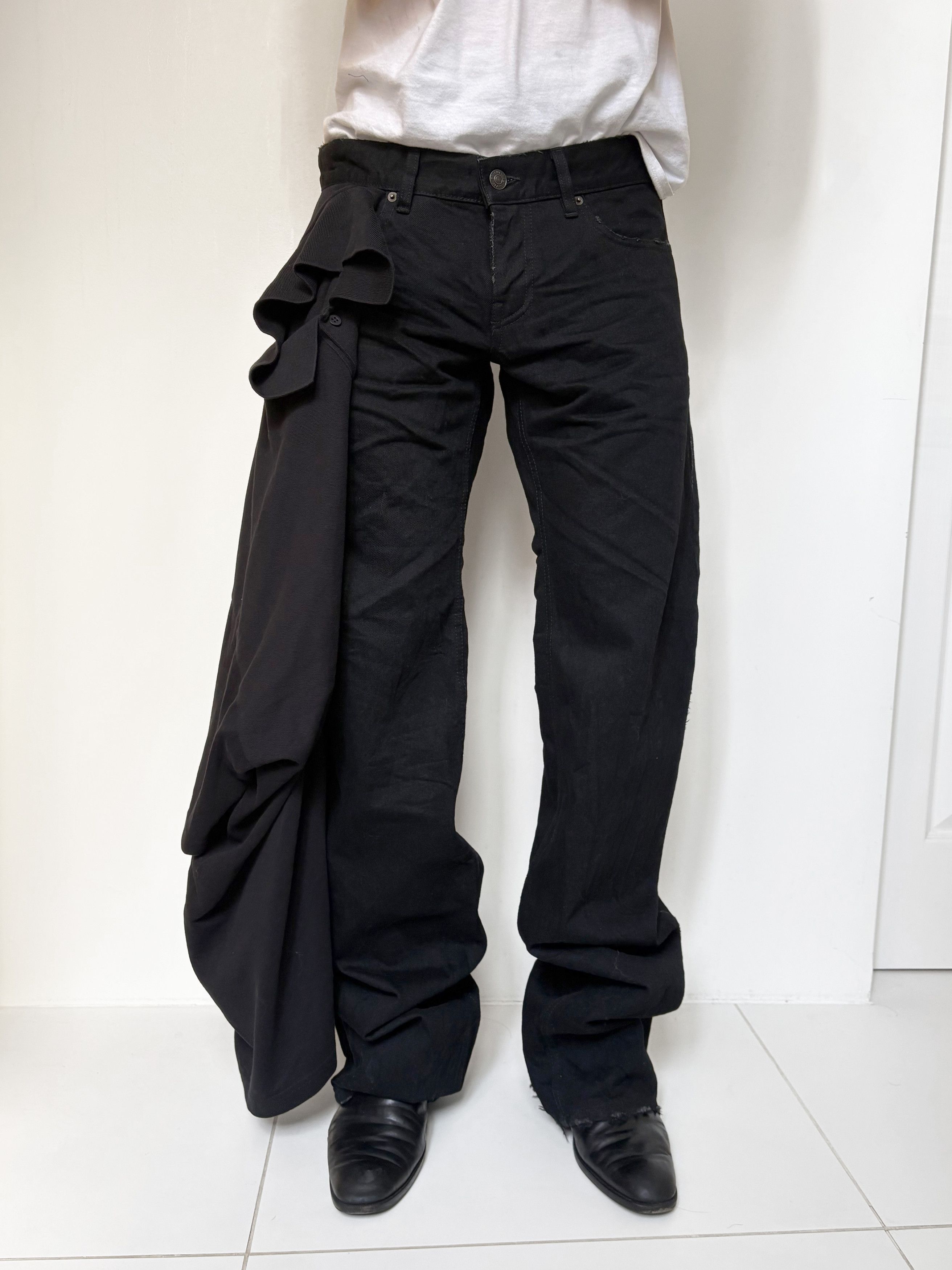 Balenciaga Balenciaga SS25 Layered Low Waisted jeans with attached polo Size US 32 / EU 48 - 1 Thumbnail