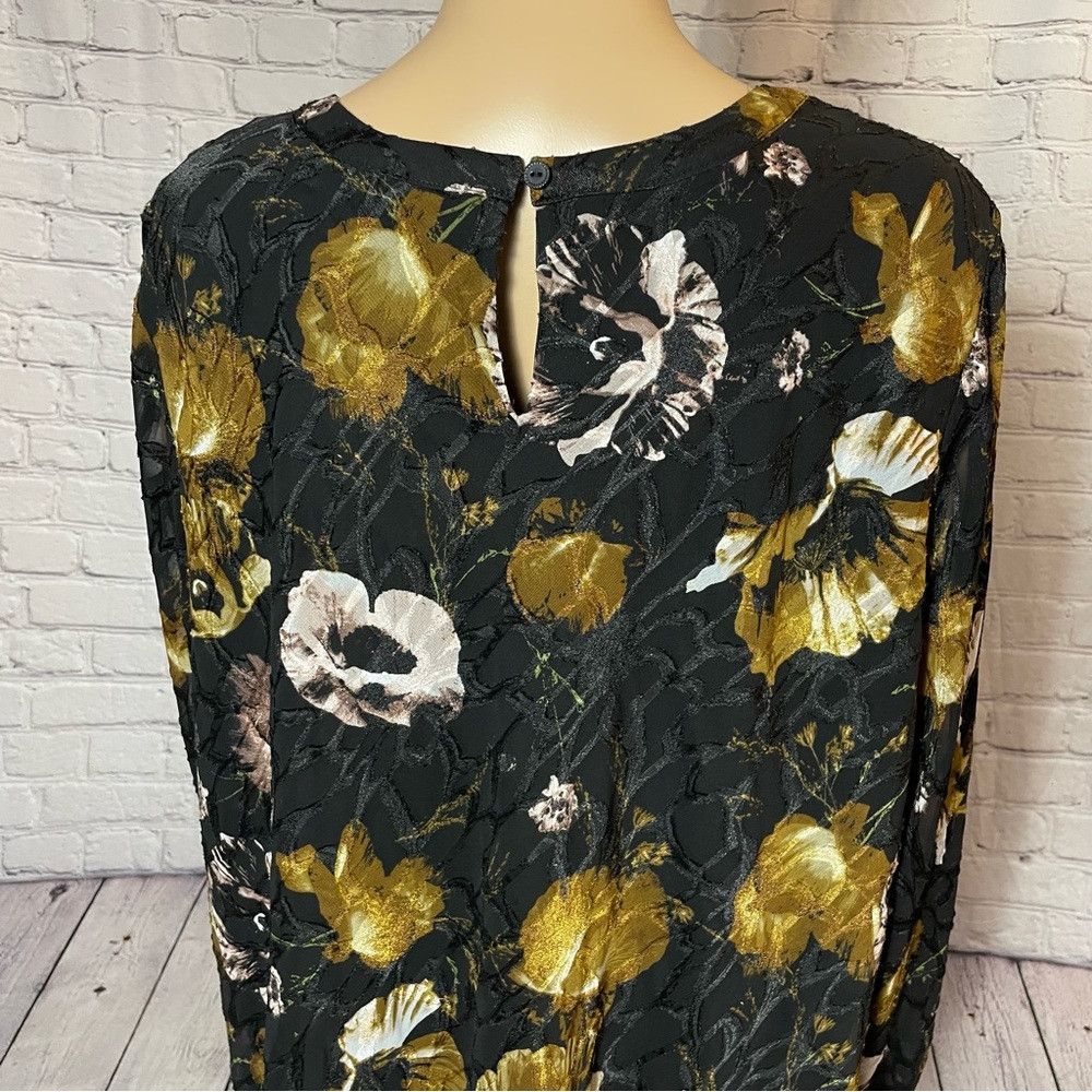 Other Susan Graver Fully Lined Printed Jacquard Black Brown Tunic Size XL / US 12-14 / IT 48-50 - 6 Thumbnail
