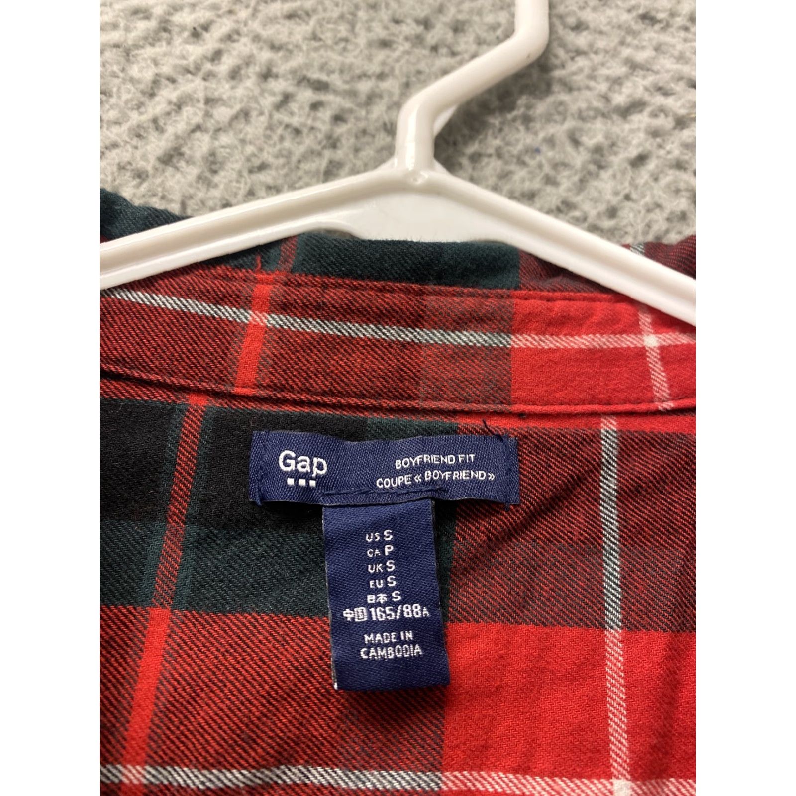 Gap Gap Shirt Button-Up Womens Small S Plaid Cotton Multicolor Long Sleeve Collared Button Up Wide 101-18 Size S / US 4 / IT 40 - 3 Thumbnail