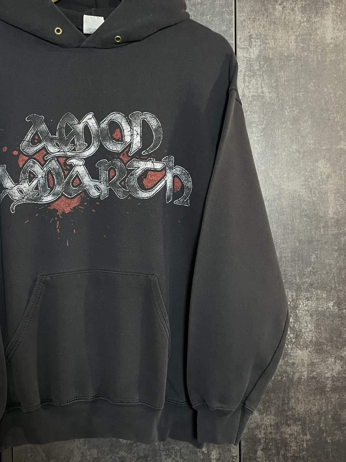 Vintage Vintage Amon Amarth Faded Hoodie Rock Darkthrone Deftones Ys Size US M / EU 48-50 / 2 - 6 Thumbnail