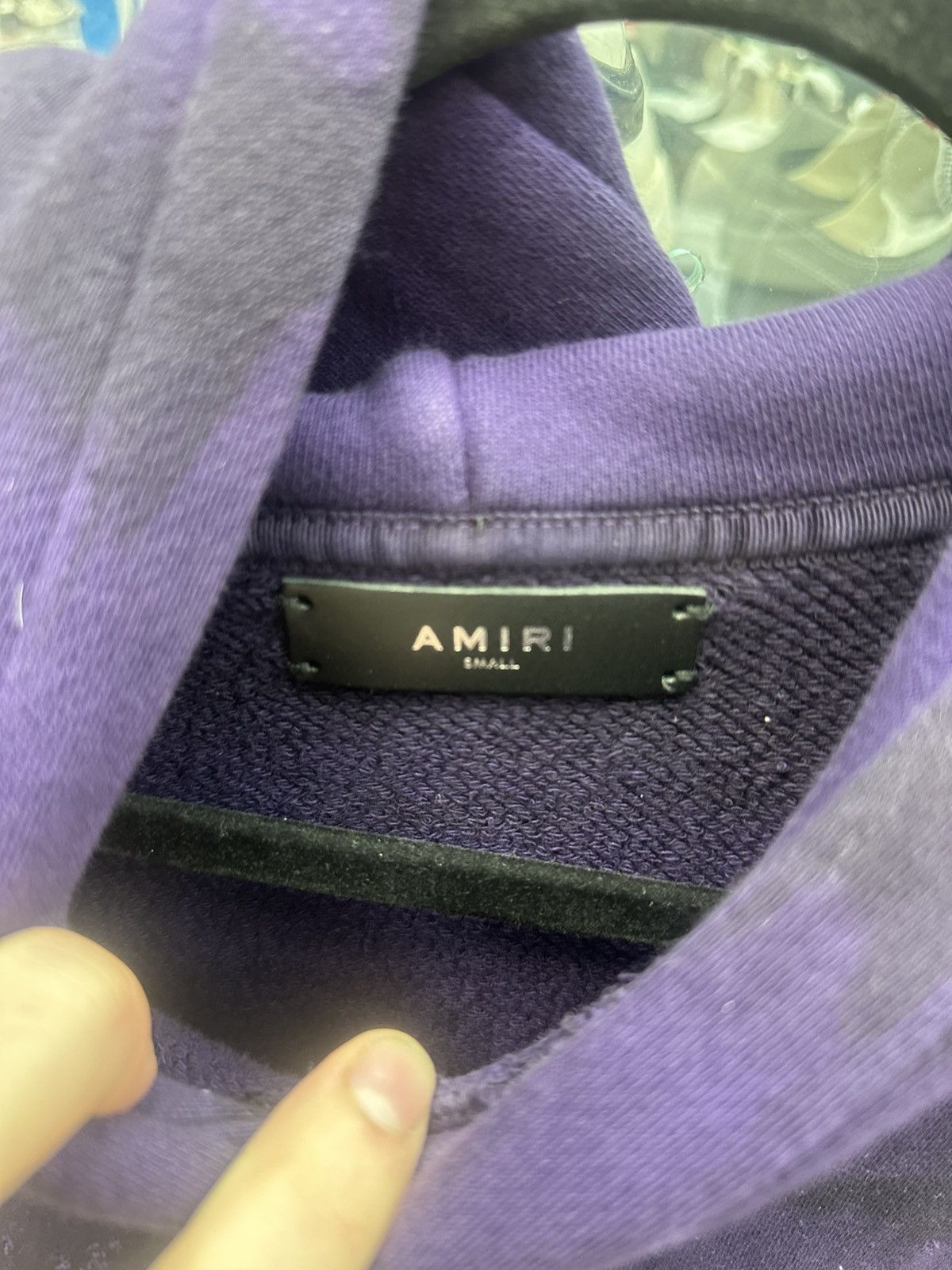 Amiri Amiri Purple Tie-Dye Distressed Hoodie Size US S / EU 44-46 / 1 - 3 Thumbnail