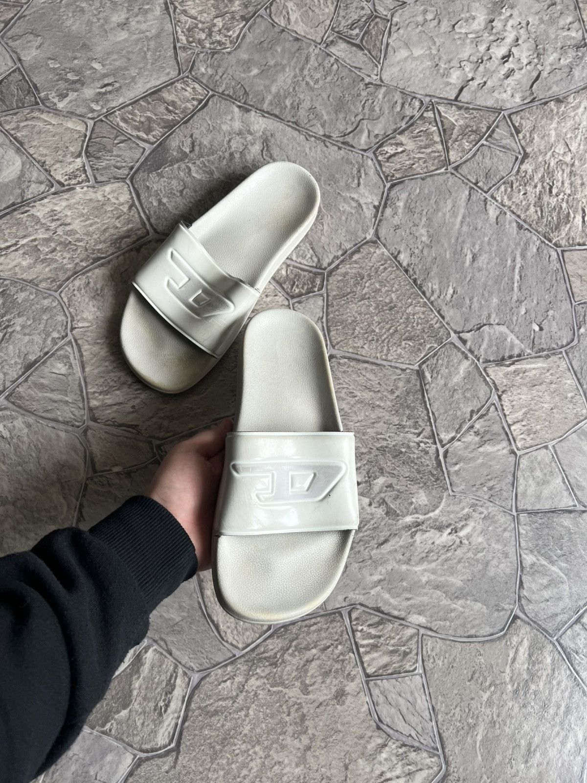 Diesel Diesel by Glen Martens SS24 SA-SLIDE D-Oval Denim Sliders Size US 6 / EU 39 - 3 Thumbnail