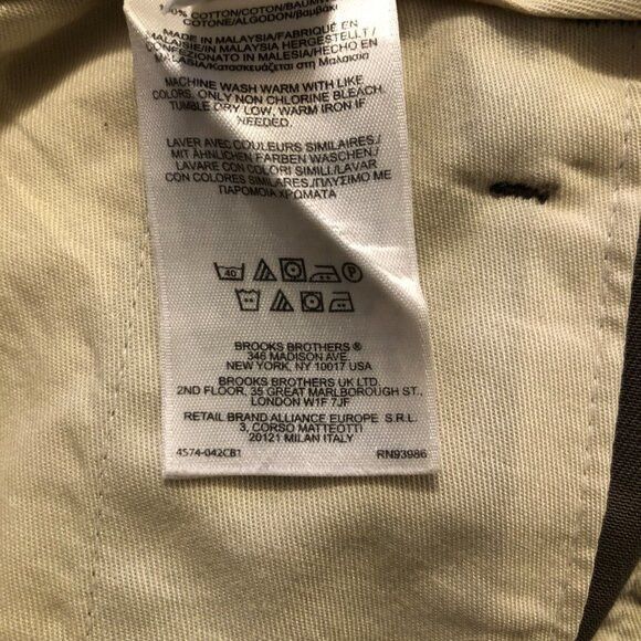 Brooks Brothers Brooks brothers men's 100%cotton casual pants size: 38/30 Size US 38 / EU 54 - 6 Thumbnail