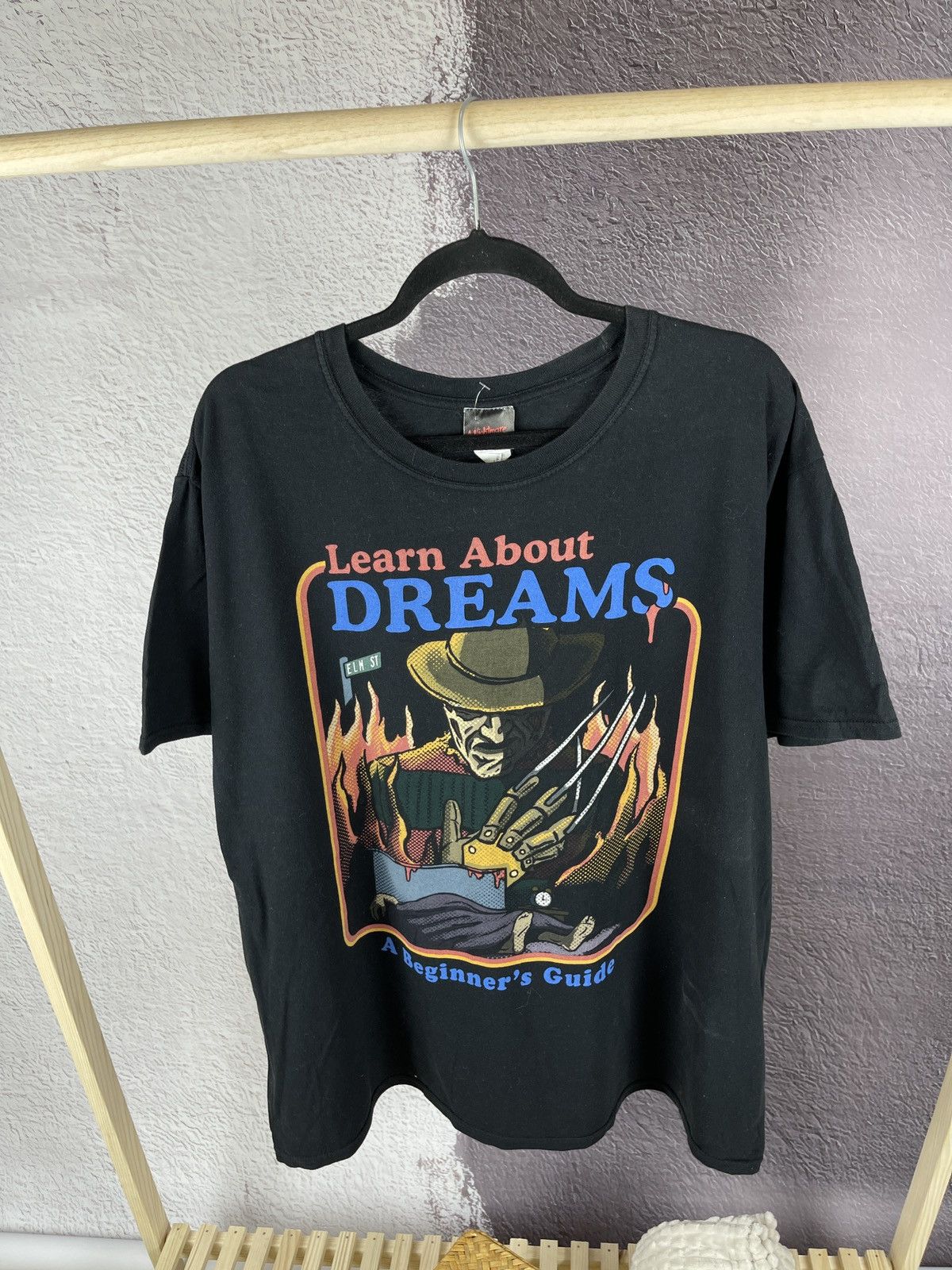 Gildan Freddy Krueger Learn about dreams Nightmare On Elm Street T Size US XL / EU 56 / 4 - 2 Thumbnail